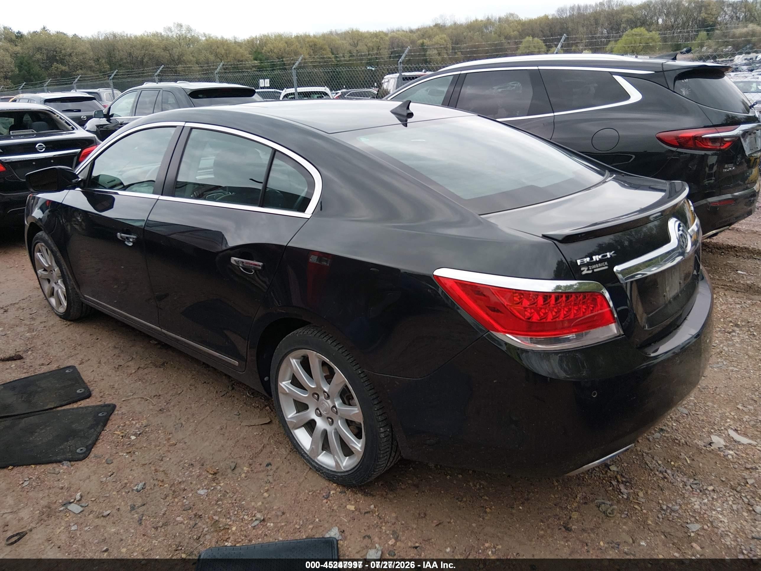 2011 Buick Lacrosse Cxs Black vin: 1G4GE5ED0BF165342