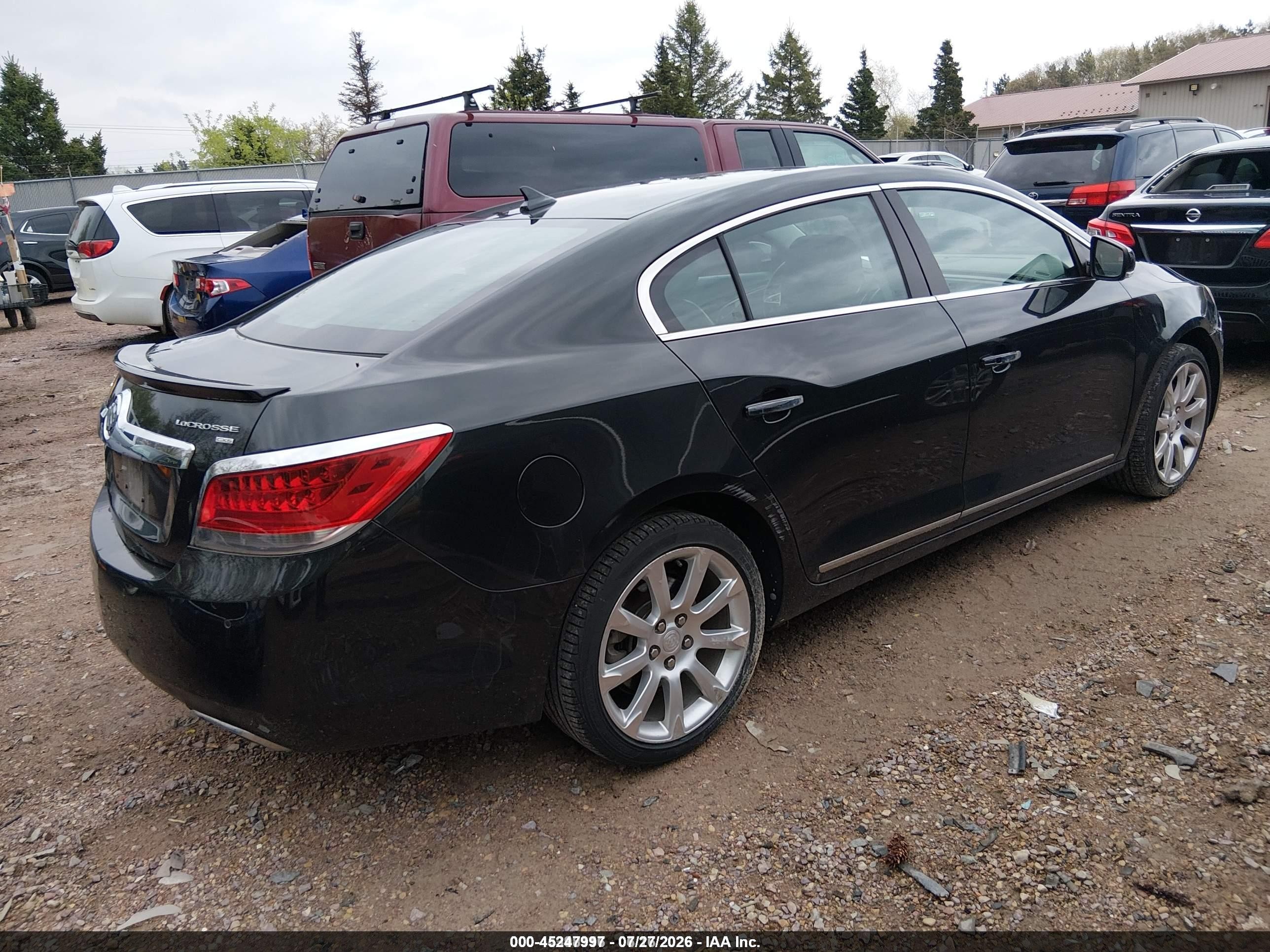 2011 Buick Lacrosse Cxs Black vin: 1G4GE5ED0BF165342