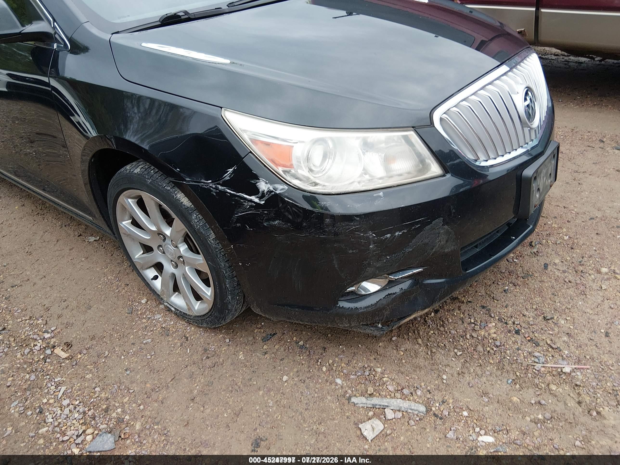 2011 Buick Lacrosse Cxs Black vin: 1G4GE5ED0BF165342