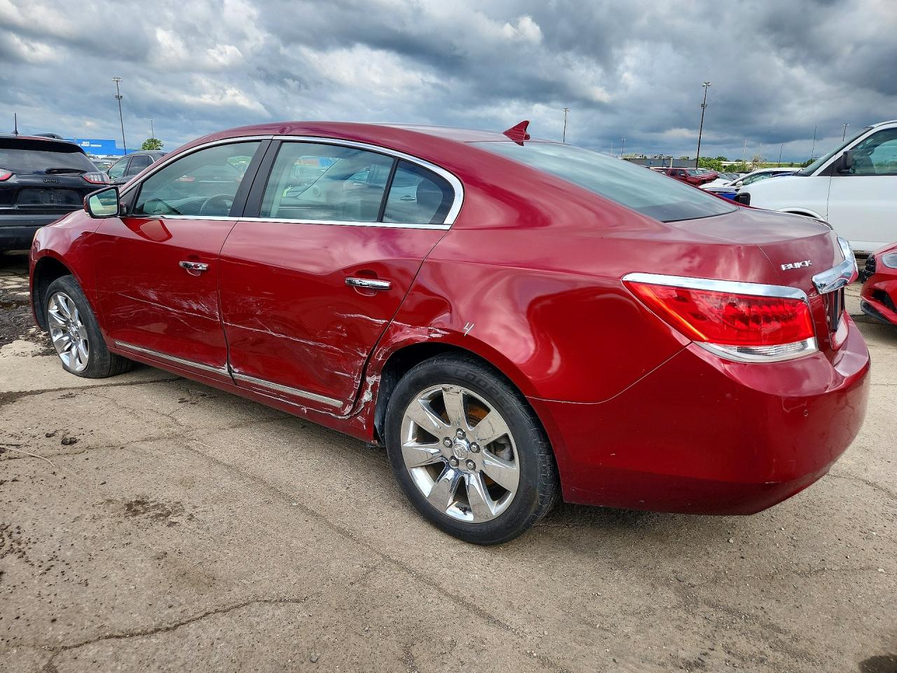 2011 Buick Lacrosse Cxs Burgundy vin: 1G4GE5ED0BF307088