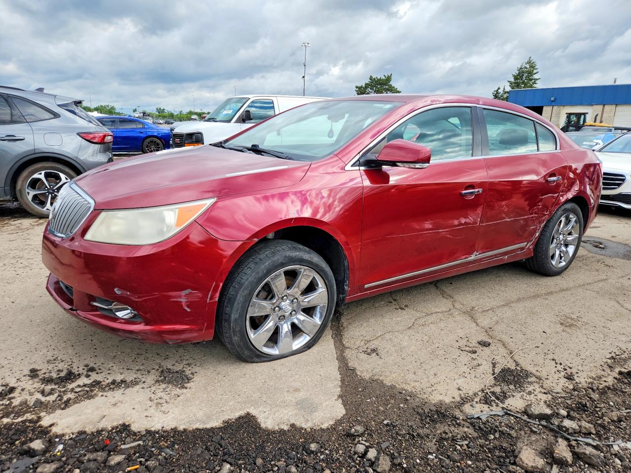 2011 Buick Lacrosse Cxs Burgundy vin: 1G4GE5ED0BF307088