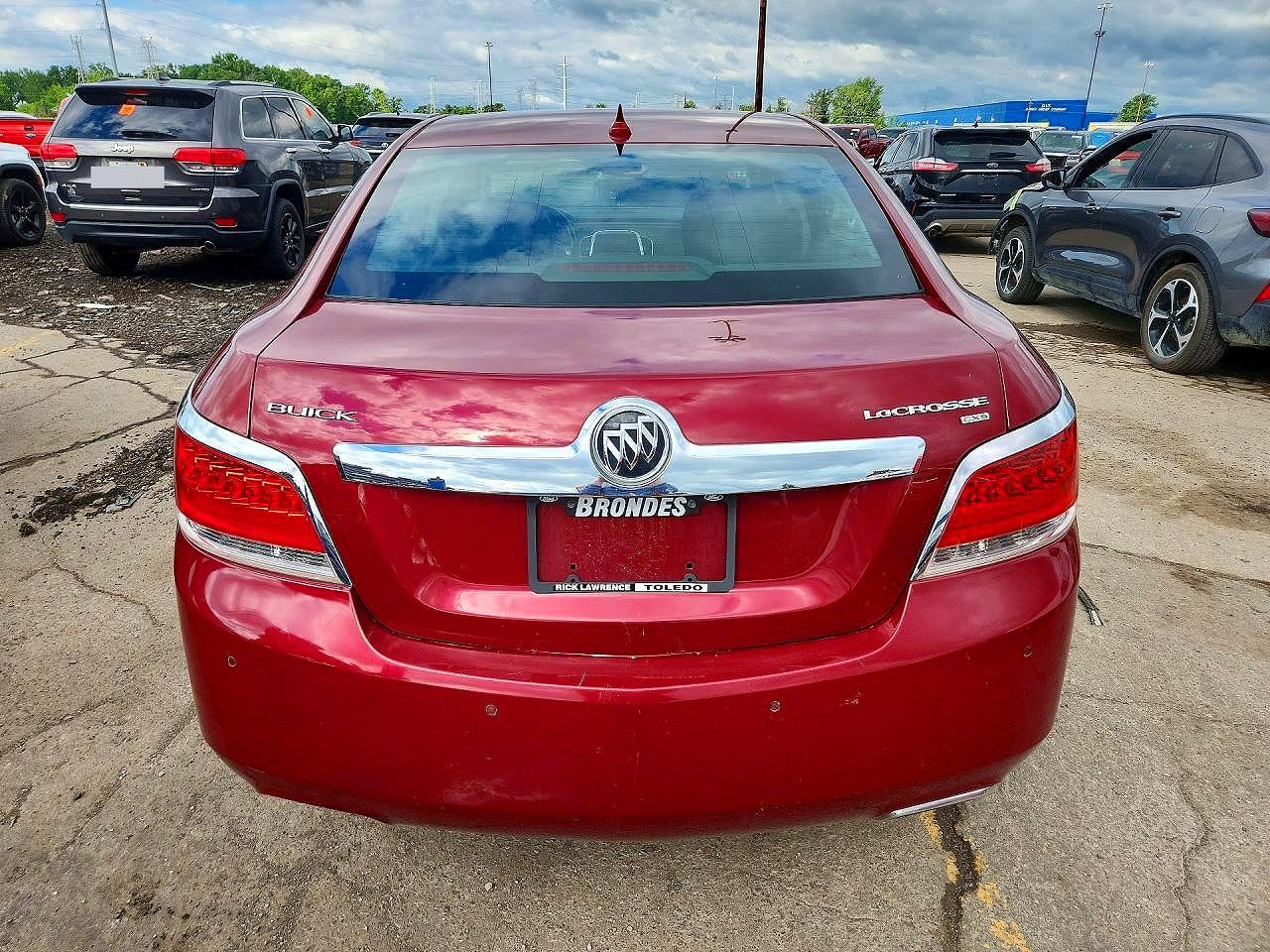 2011 Buick Lacrosse Cxs Burgundy vin: 1G4GE5ED0BF307088