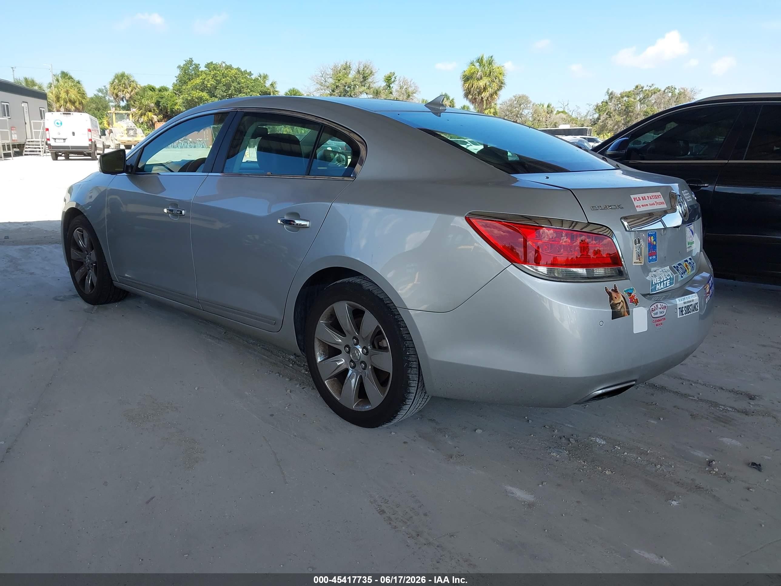 2011 Buick Lacrosse Cxs Silver vin: 1G4GE5ED1BF320092