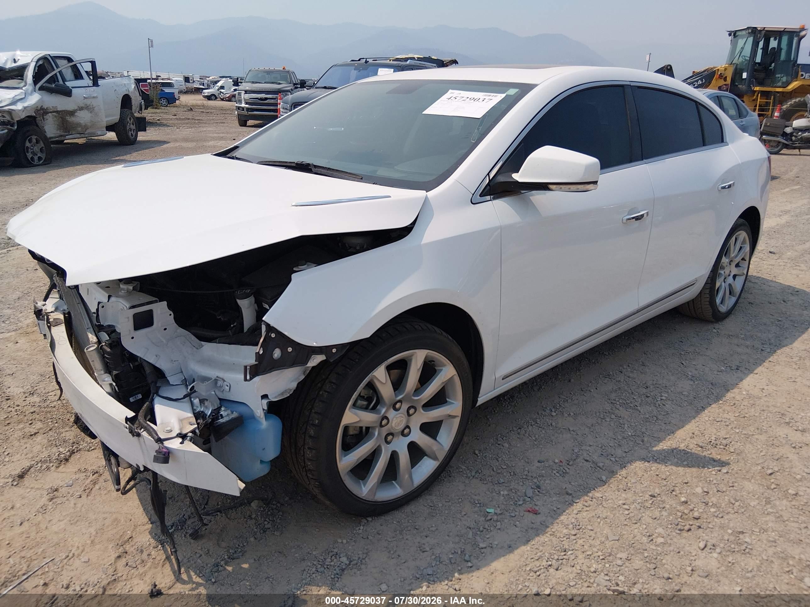 2011 Buick Lacrosse Cxs White vin: 1G4GE5ED1BF343596