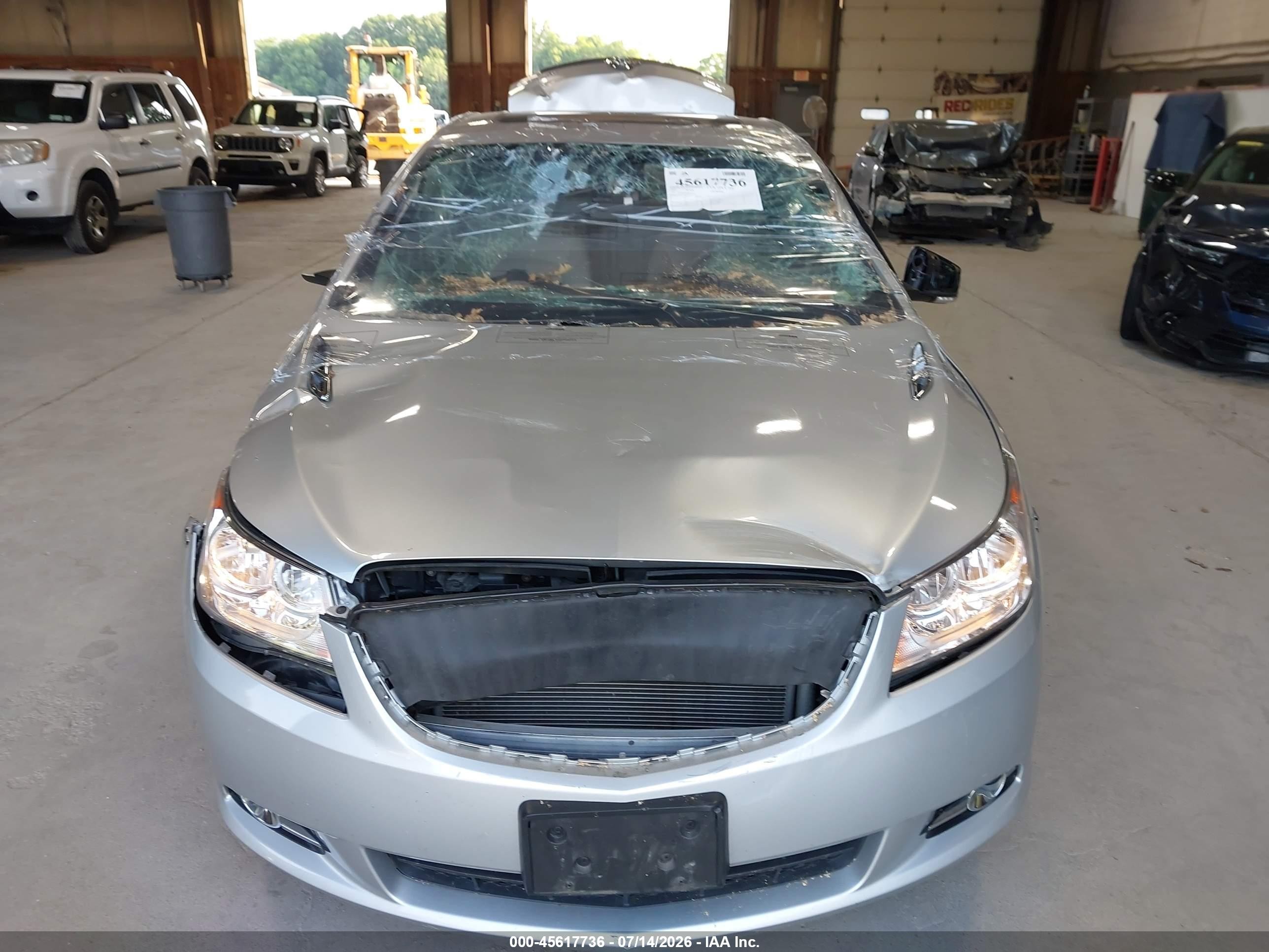 2011 Buick Lacrosse Cxs Gray vin: 1G4GE5ED2BF291573