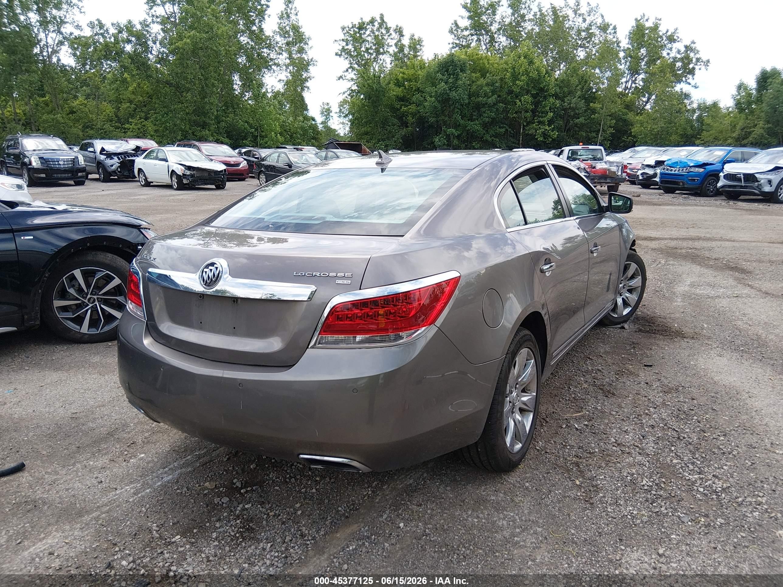 2011 Buick Lacrosse Cxs Gray vin: 1G4GE5ED2BF302622