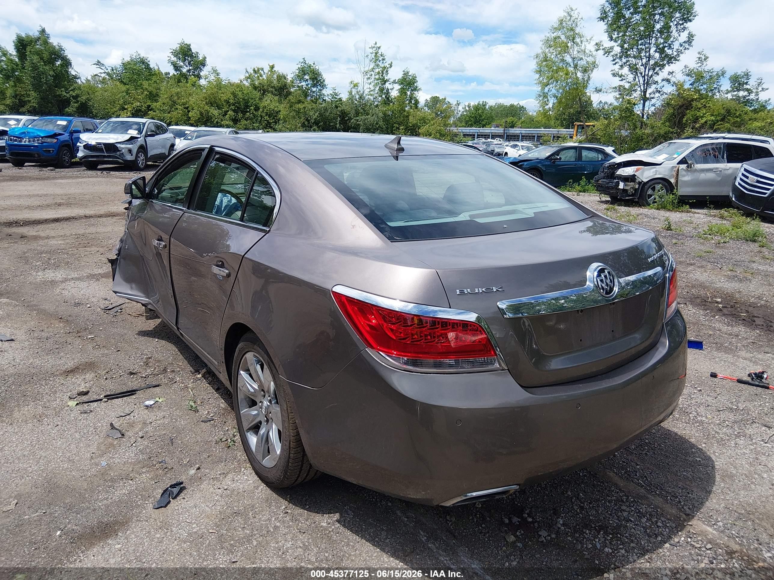 2011 Buick Lacrosse Cxs Gray vin: 1G4GE5ED2BF302622