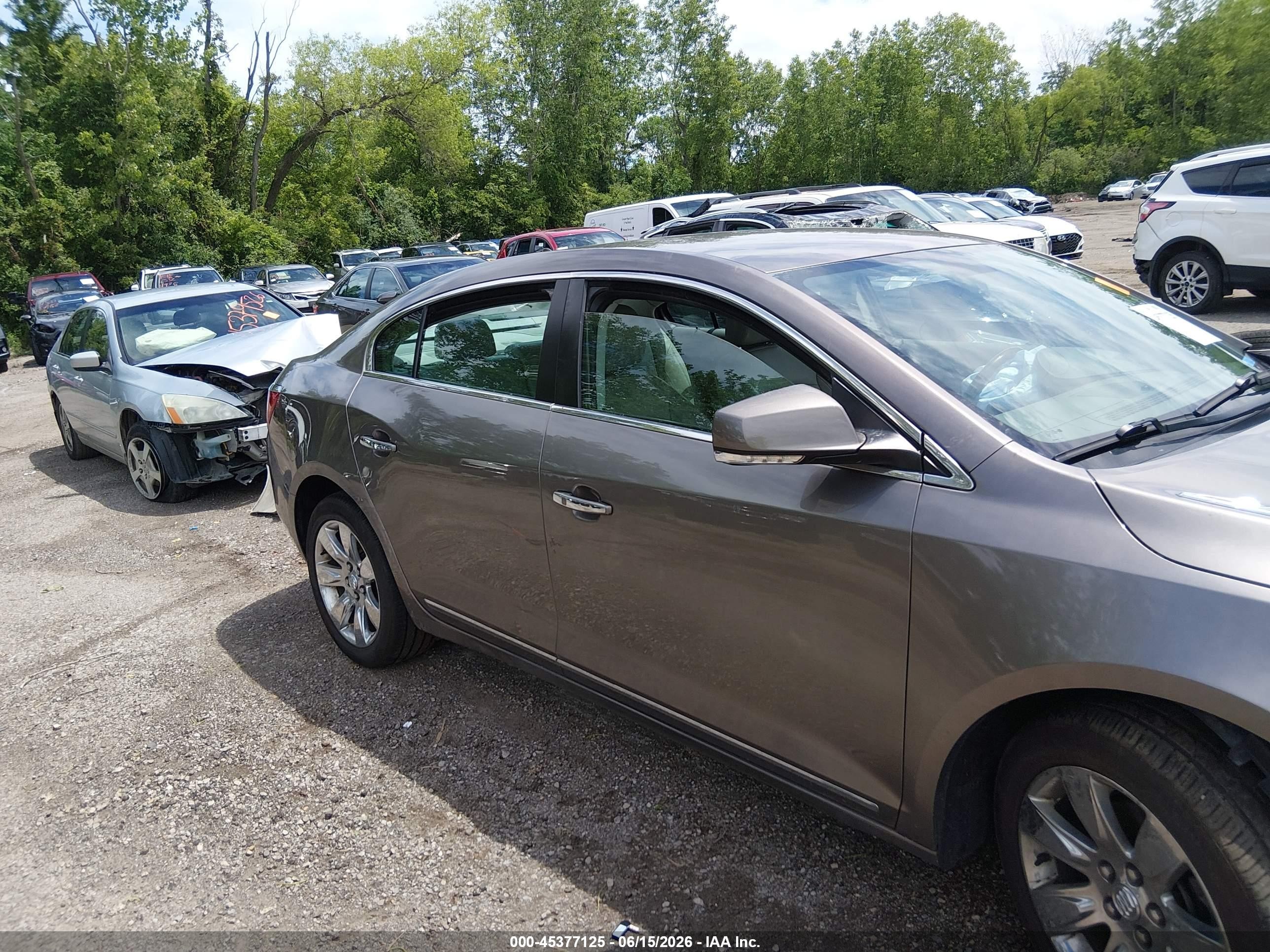 2011 Buick Lacrosse Cxs Gray vin: 1G4GE5ED2BF302622