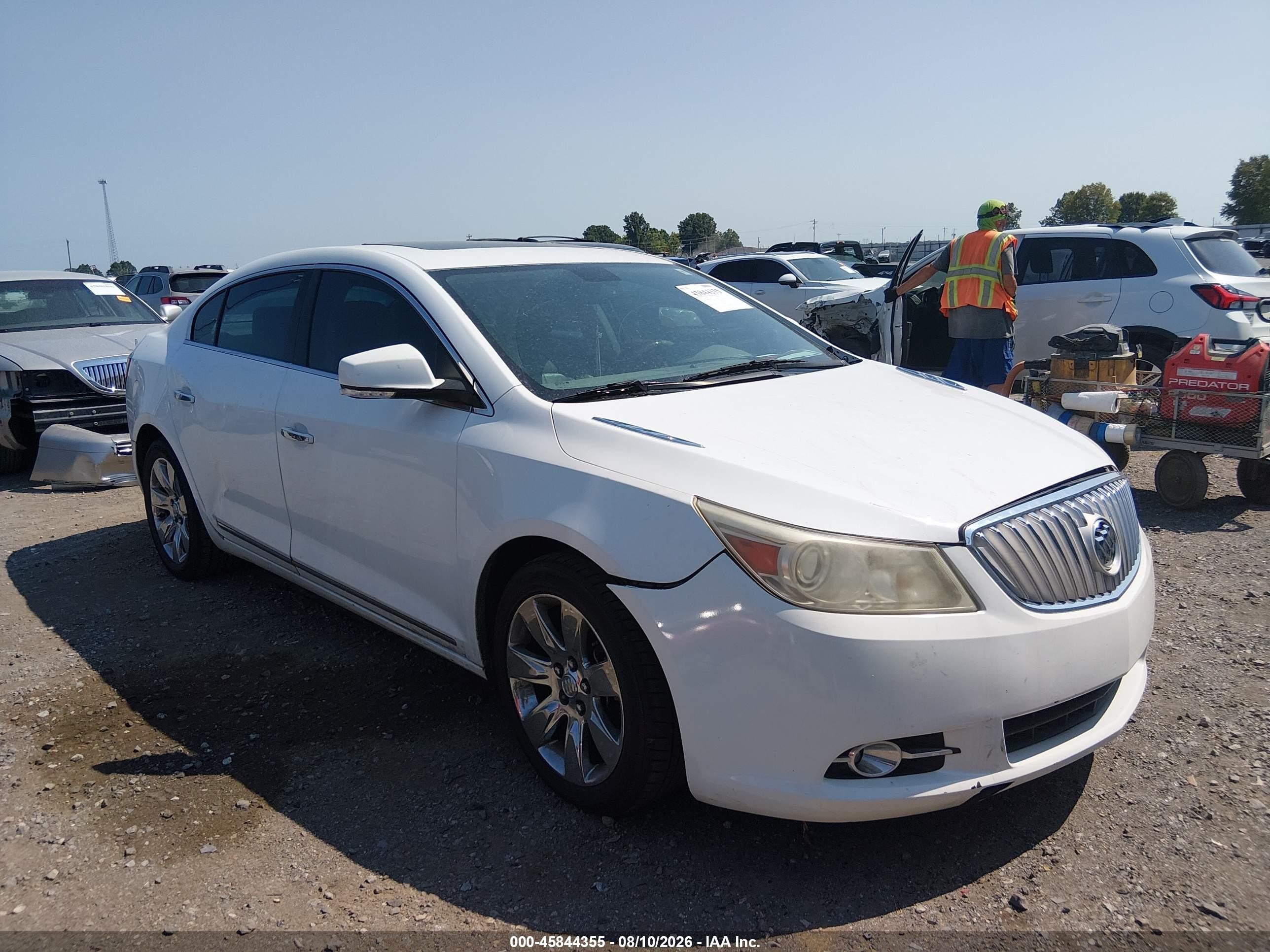 2011 Buick Lacrosse Cxs White vin: 1G4GE5ED4BF108819
