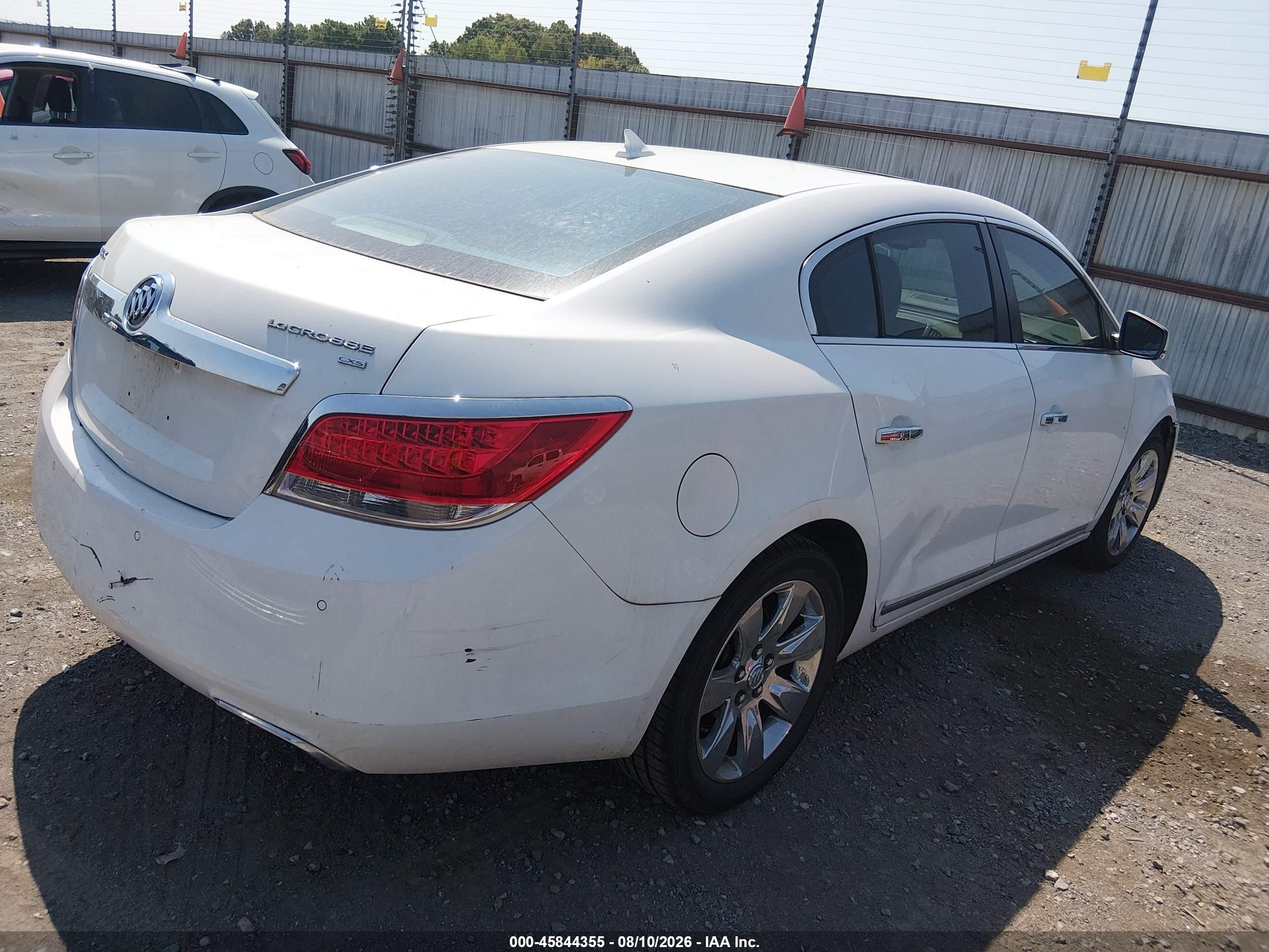 2011 Buick Lacrosse Cxs White vin: 1G4GE5ED4BF108819