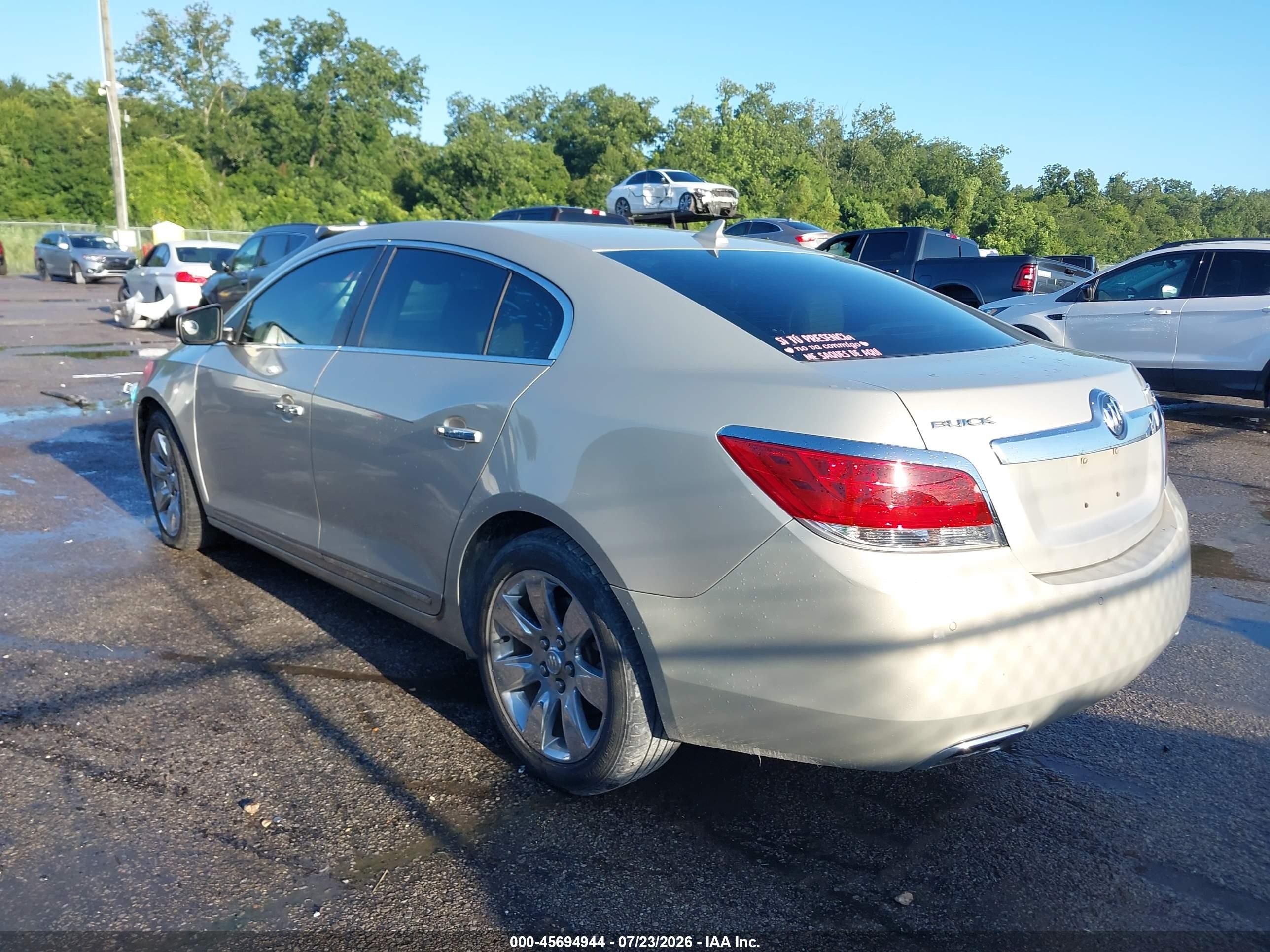 2011 Buick Lacrosse Cxs Beige vin: 1G4GE5ED5BF204944