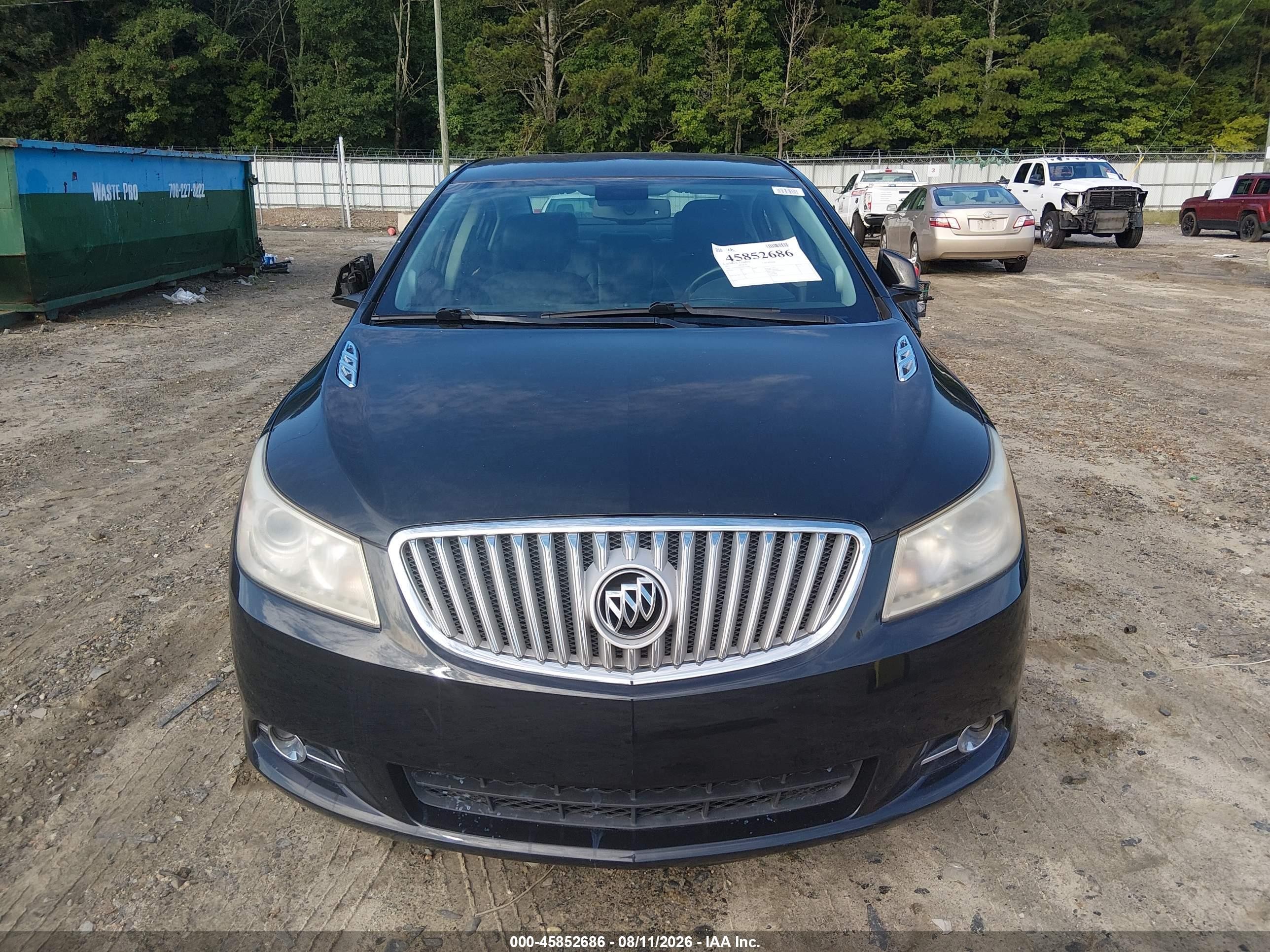 2011 Buick Lacrosse Cxs Черный vin: 1G4GE5ED5BF218181
