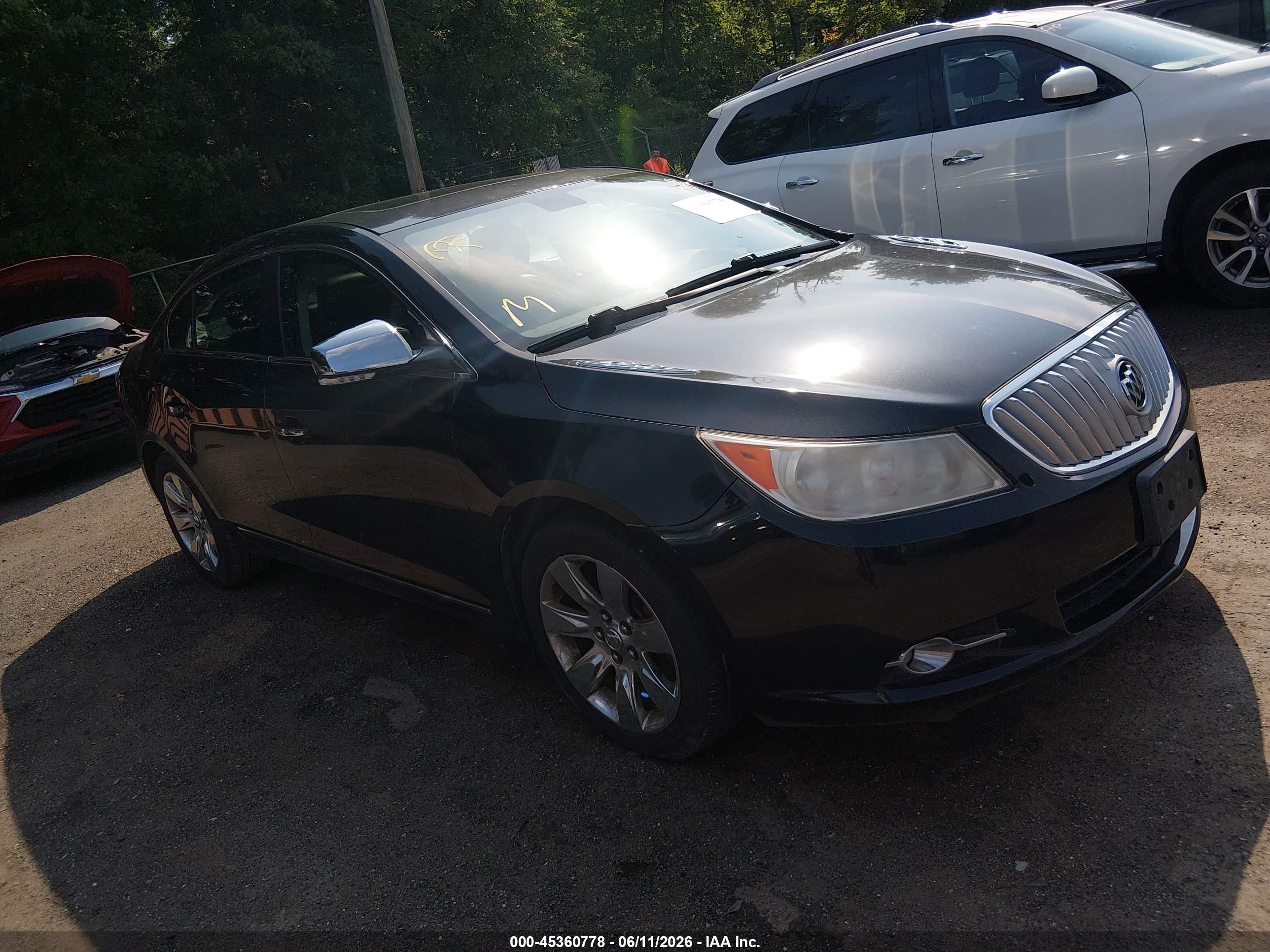 2011 Buick Lacrosse Cxs Black vin: 1G4GE5ED5BF360062