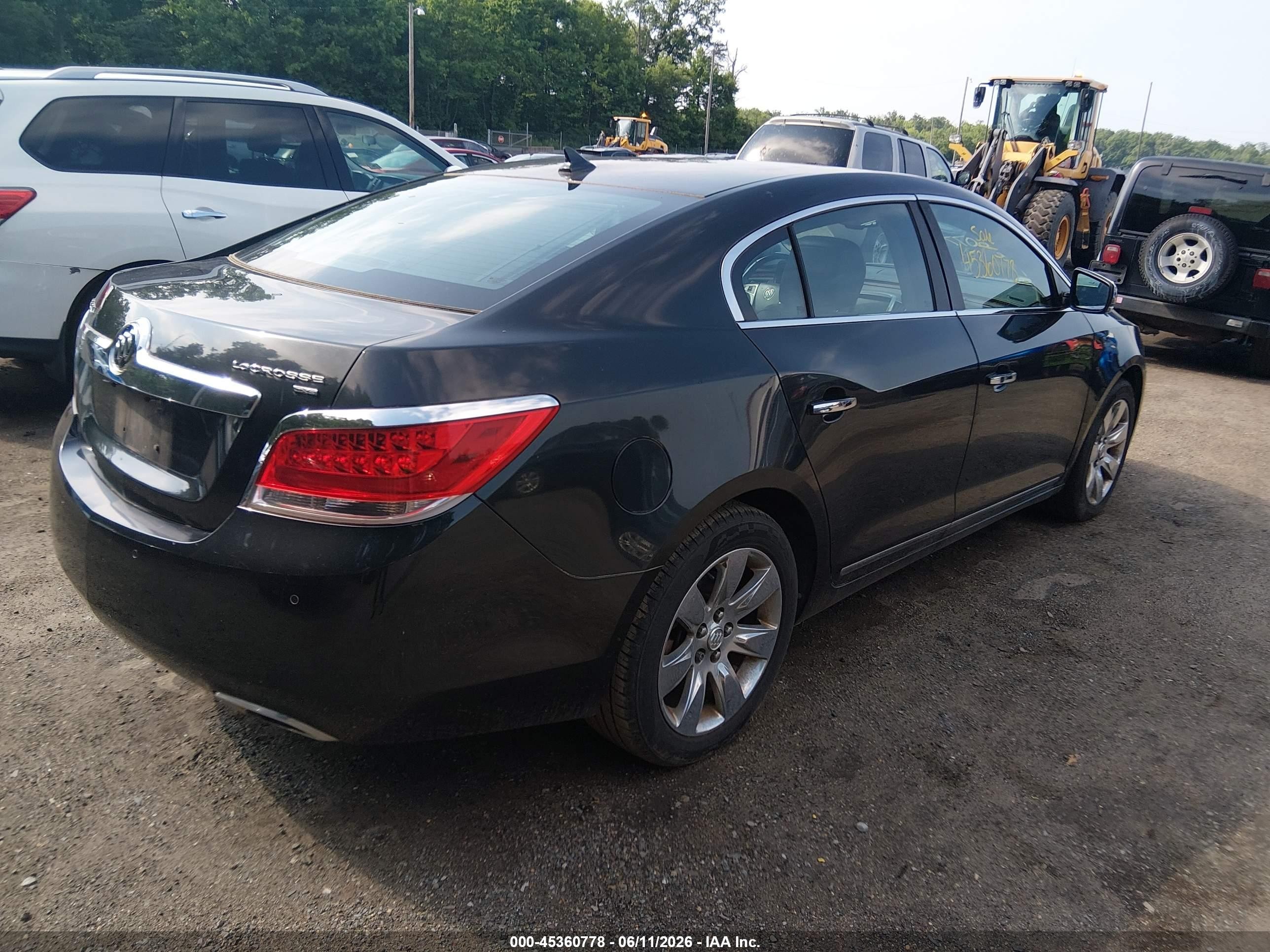 2011 Buick Lacrosse Cxs Black vin: 1G4GE5ED5BF360062