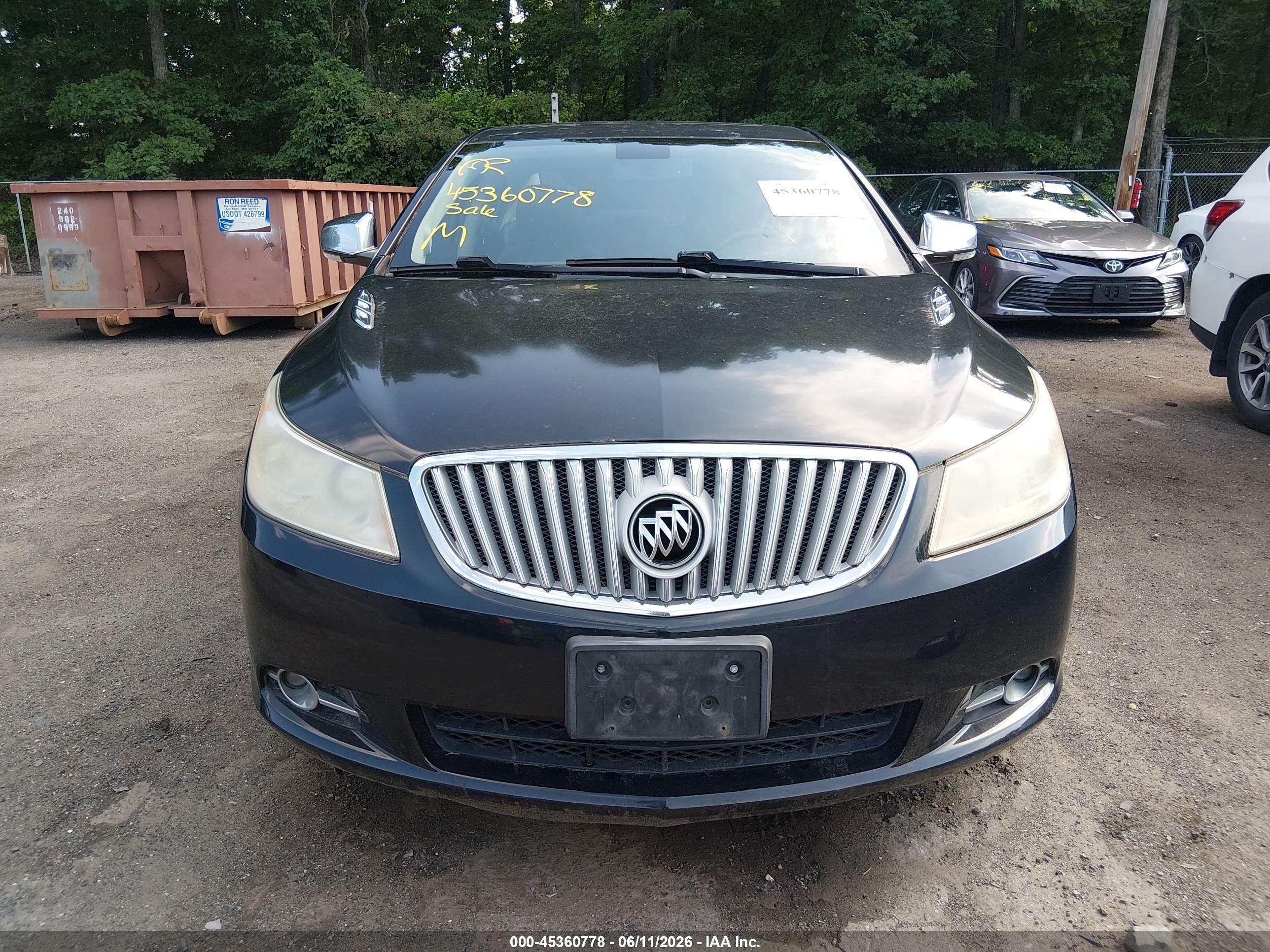 2011 Buick Lacrosse Cxs Black vin: 1G4GE5ED5BF360062