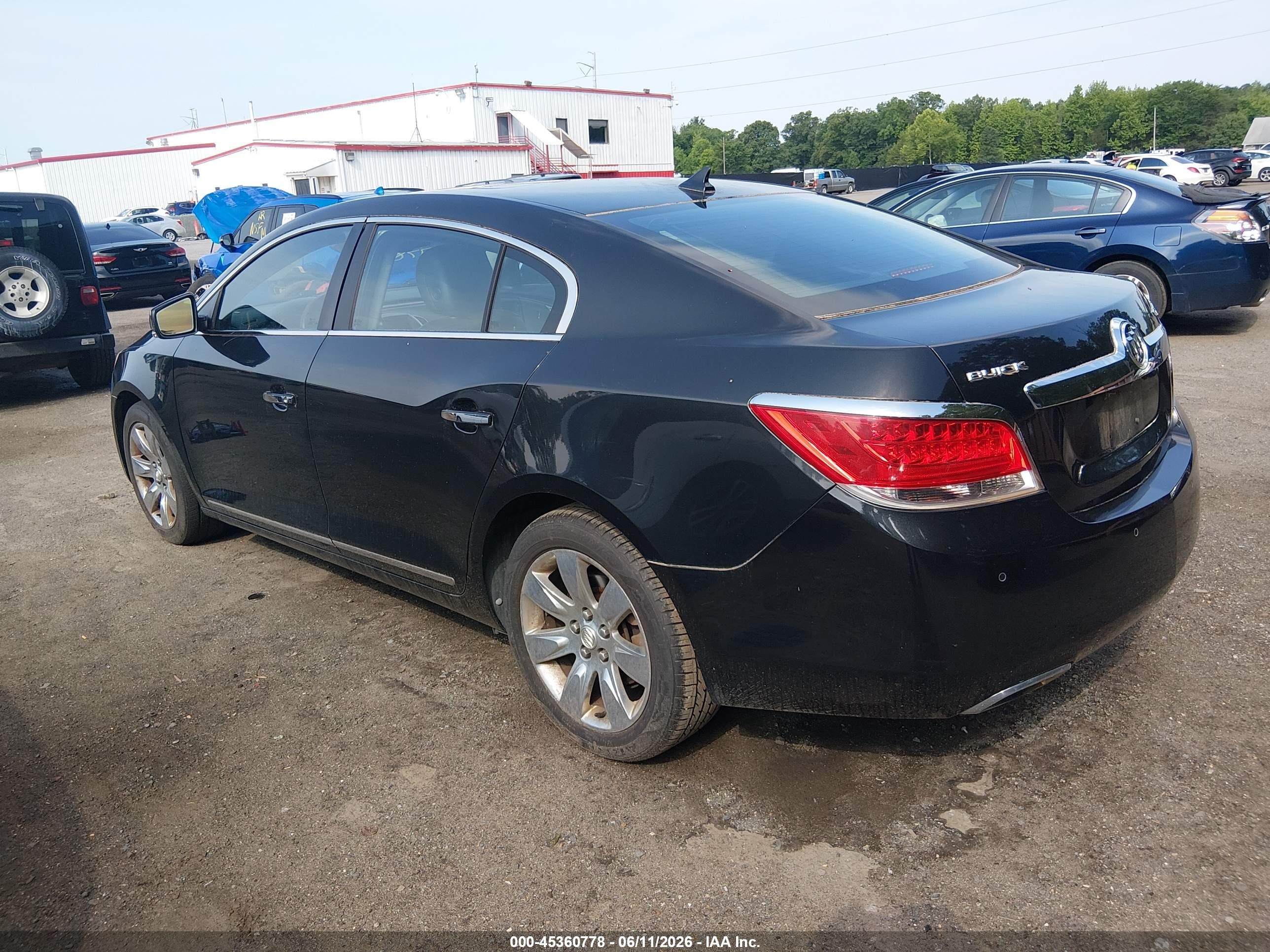 2011 Buick Lacrosse Cxs Black vin: 1G4GE5ED5BF360062