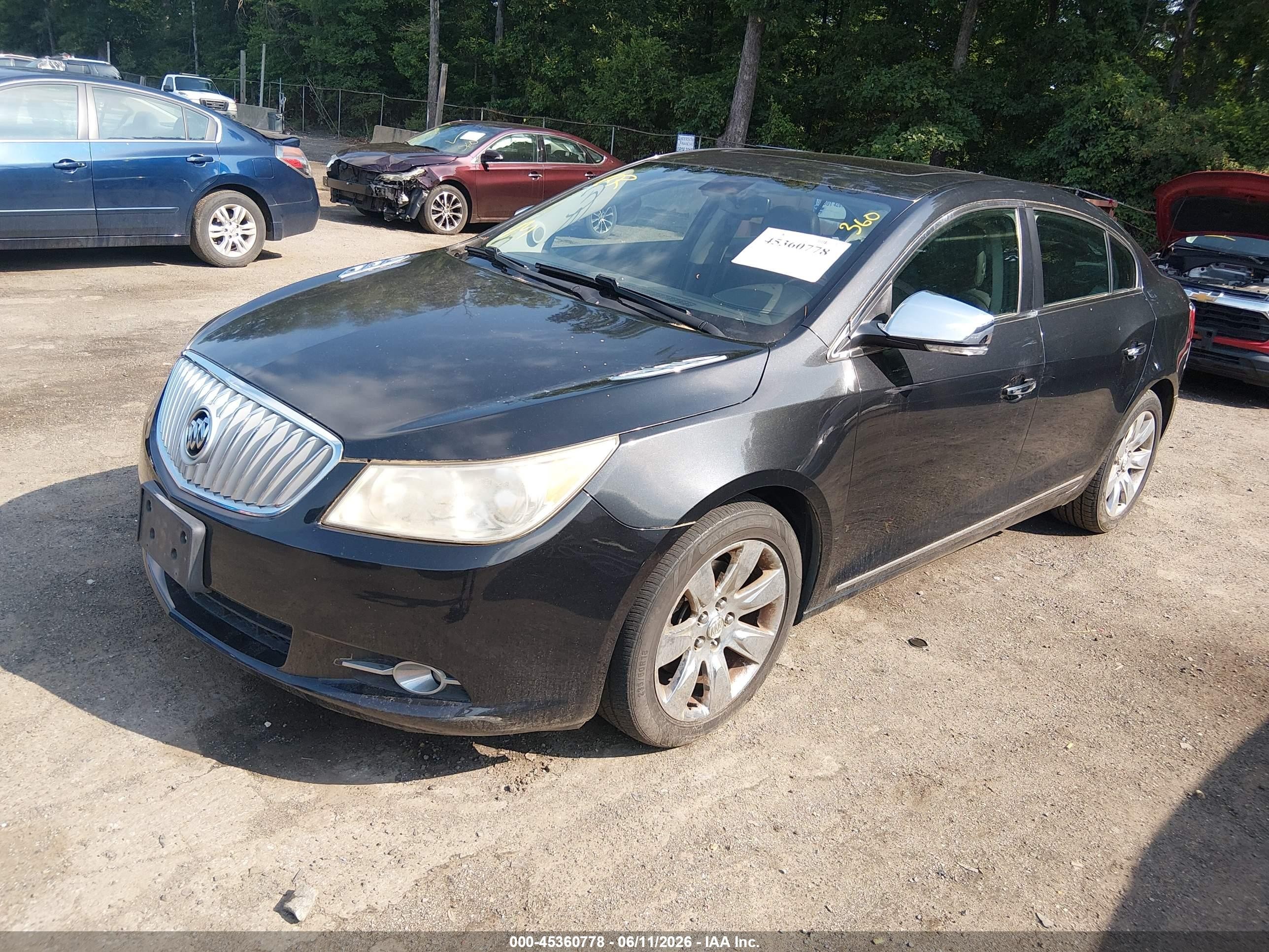 2011 Buick Lacrosse Cxs Black vin: 1G4GE5ED5BF360062
