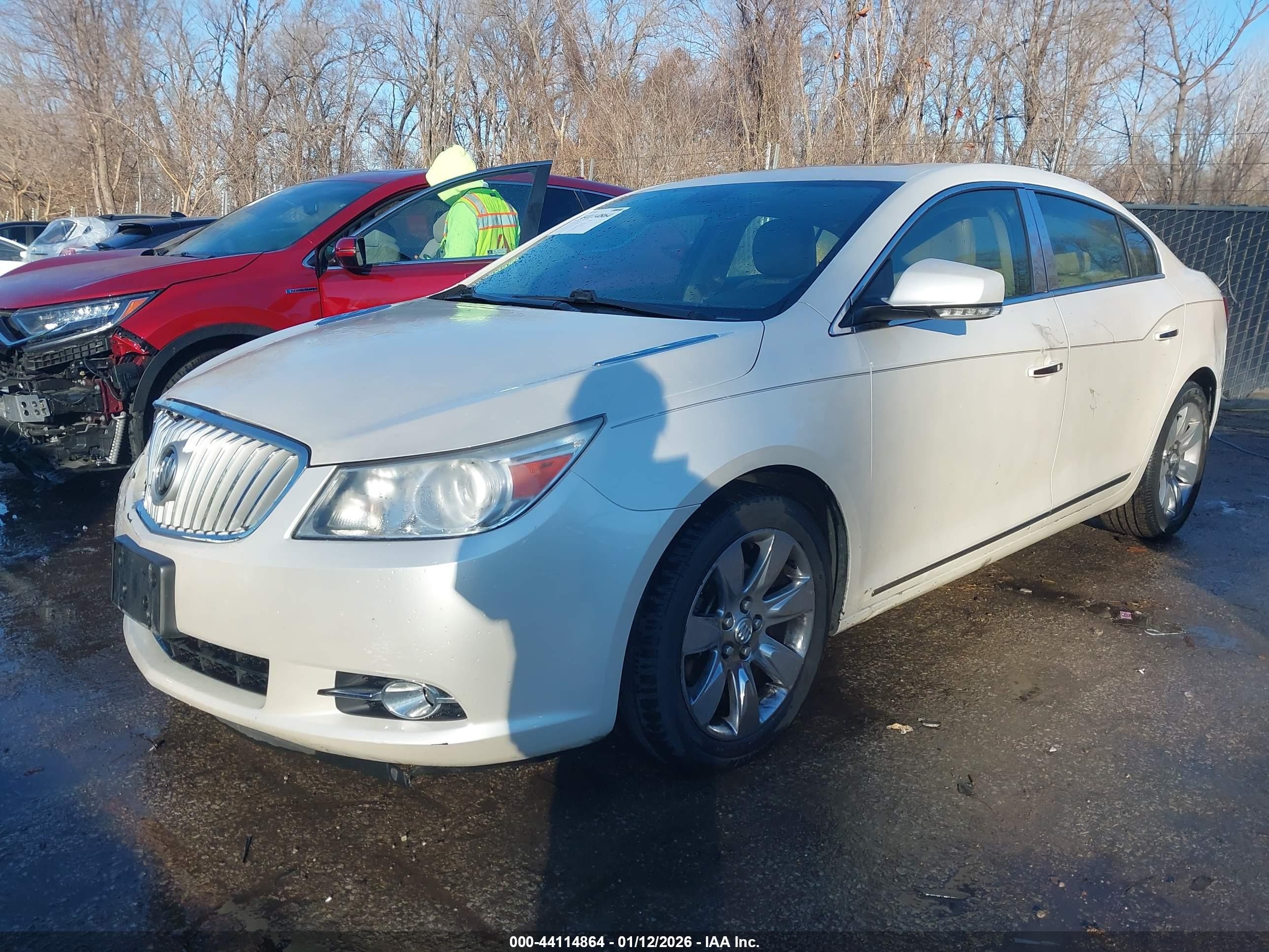2011 Buick Lacrosse Cxs White vin: 1G4GE5ED6BF394558