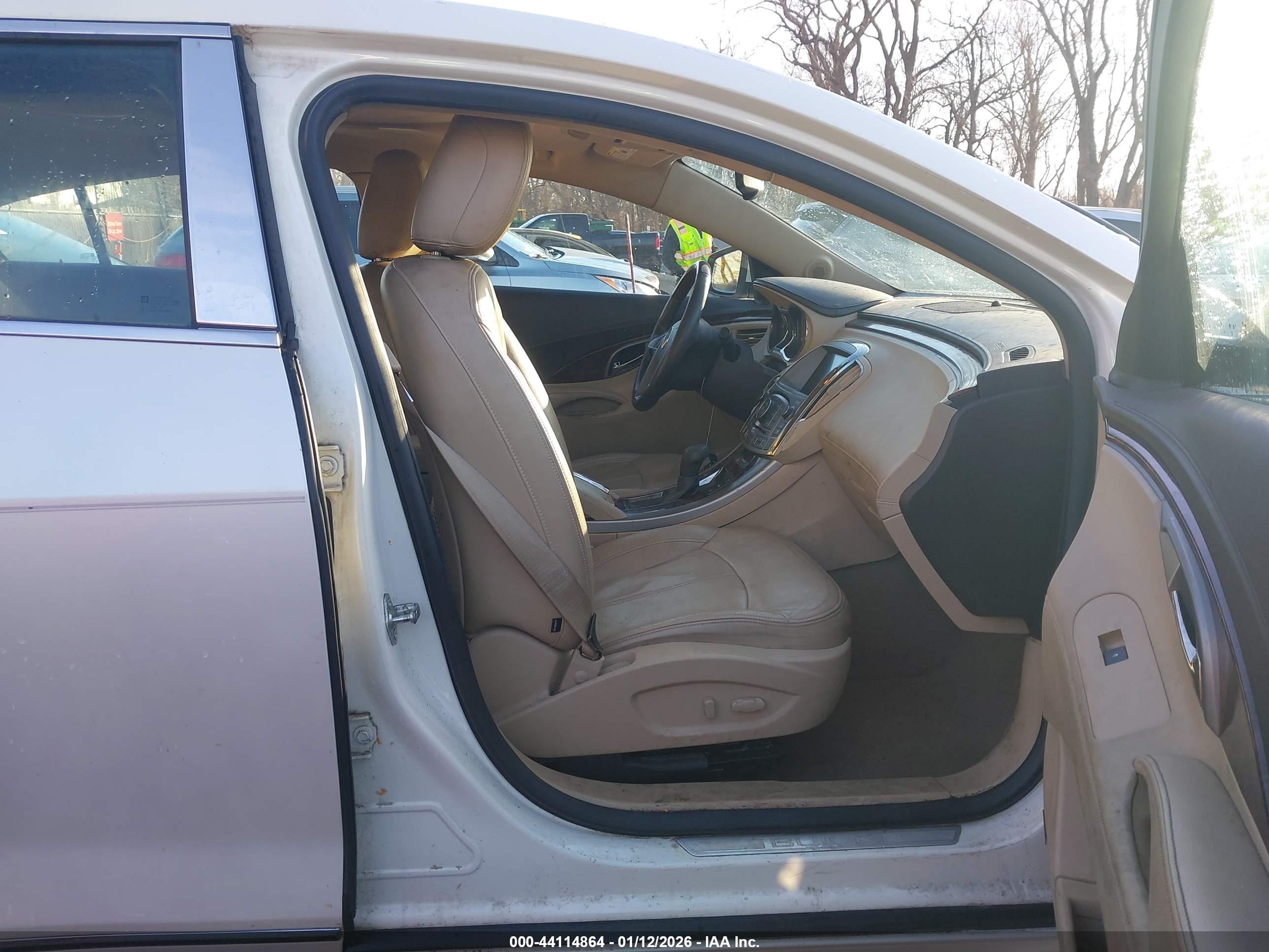 2011 Buick Lacrosse Cxs White vin: 1G4GE5ED6BF394558
