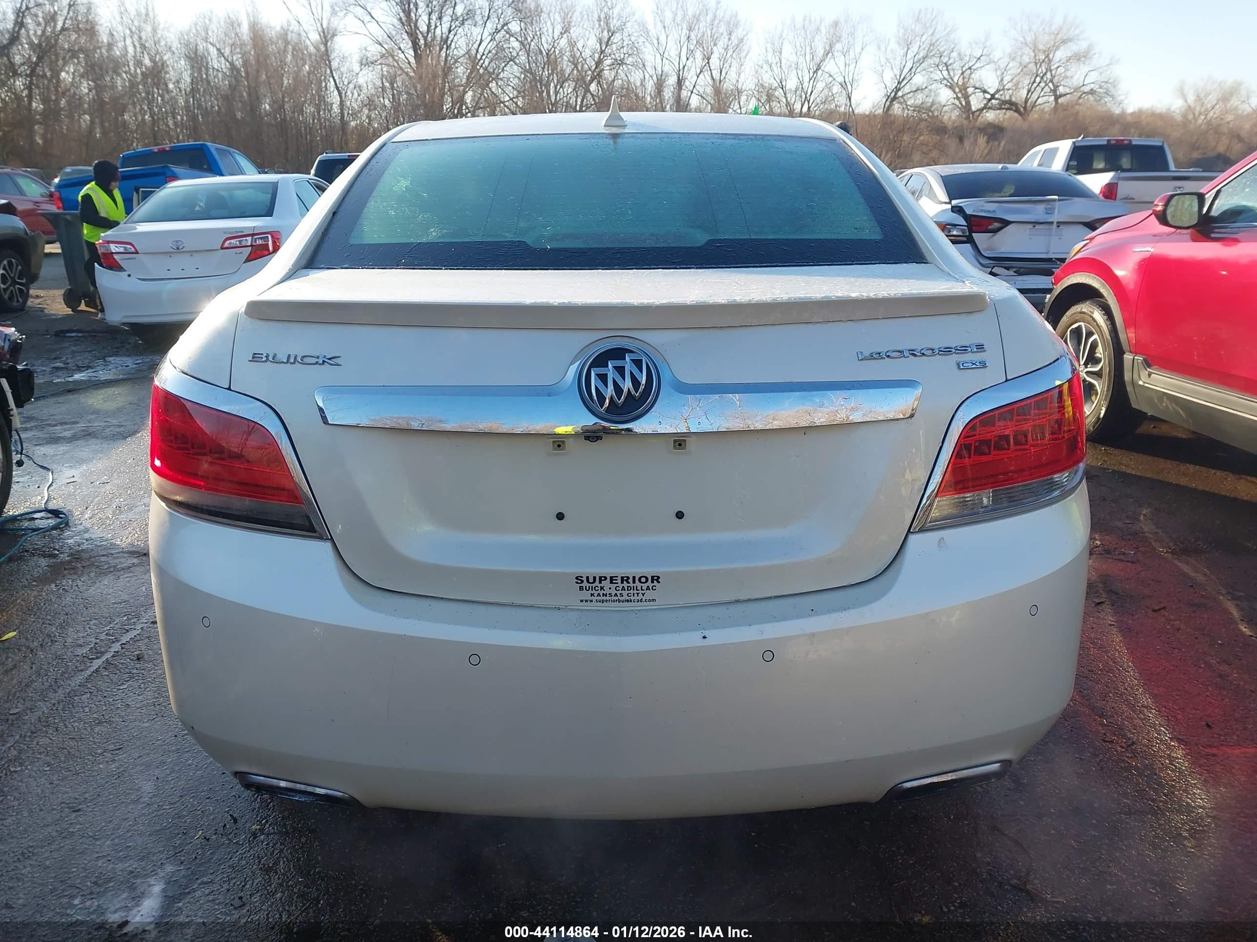 2011 Buick Lacrosse Cxs White vin: 1G4GE5ED6BF394558