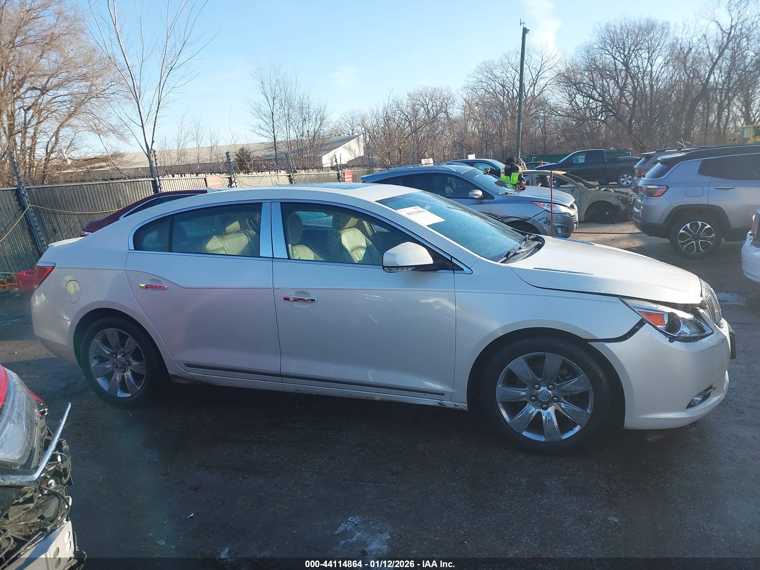 2011 Buick Lacrosse Cxs White vin: 1G4GE5ED6BF394558