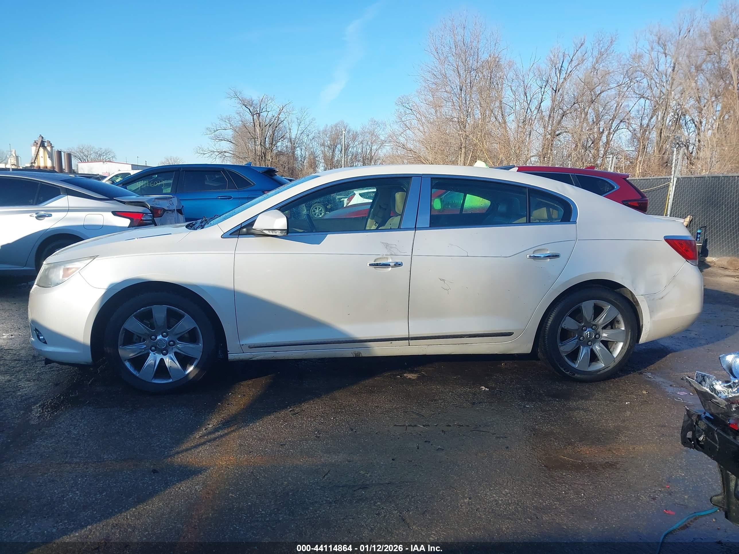 2011 Buick Lacrosse Cxs White vin: 1G4GE5ED6BF394558