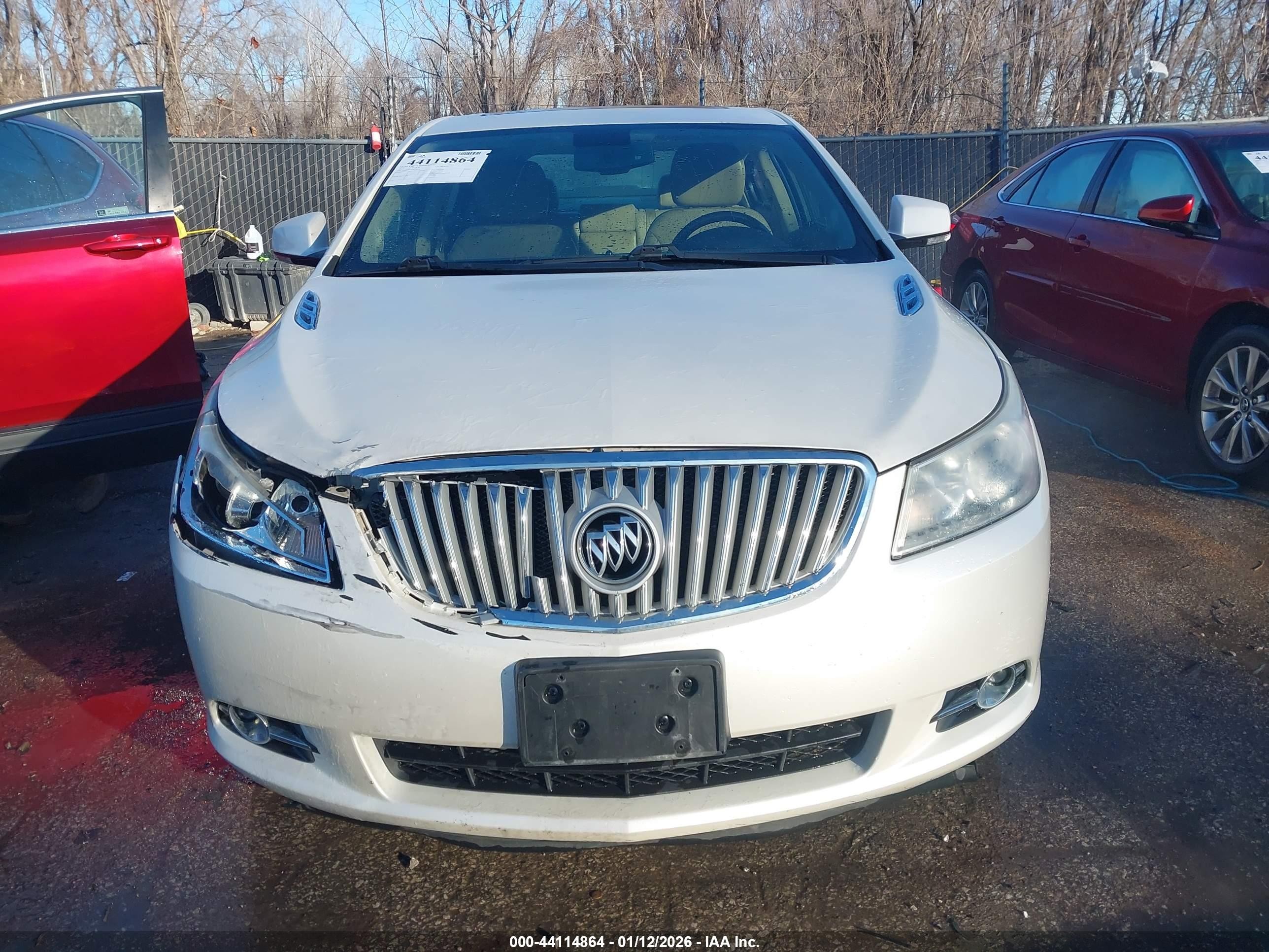 2011 Buick Lacrosse Cxs White vin: 1G4GE5ED6BF394558