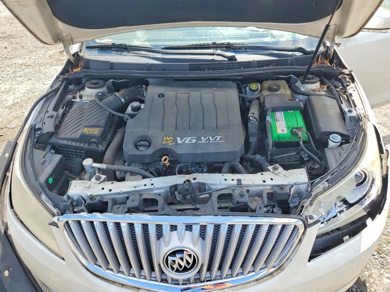 2011 Buick Lacrosse Cxs White vin: 1G4GE5ED7BF135660