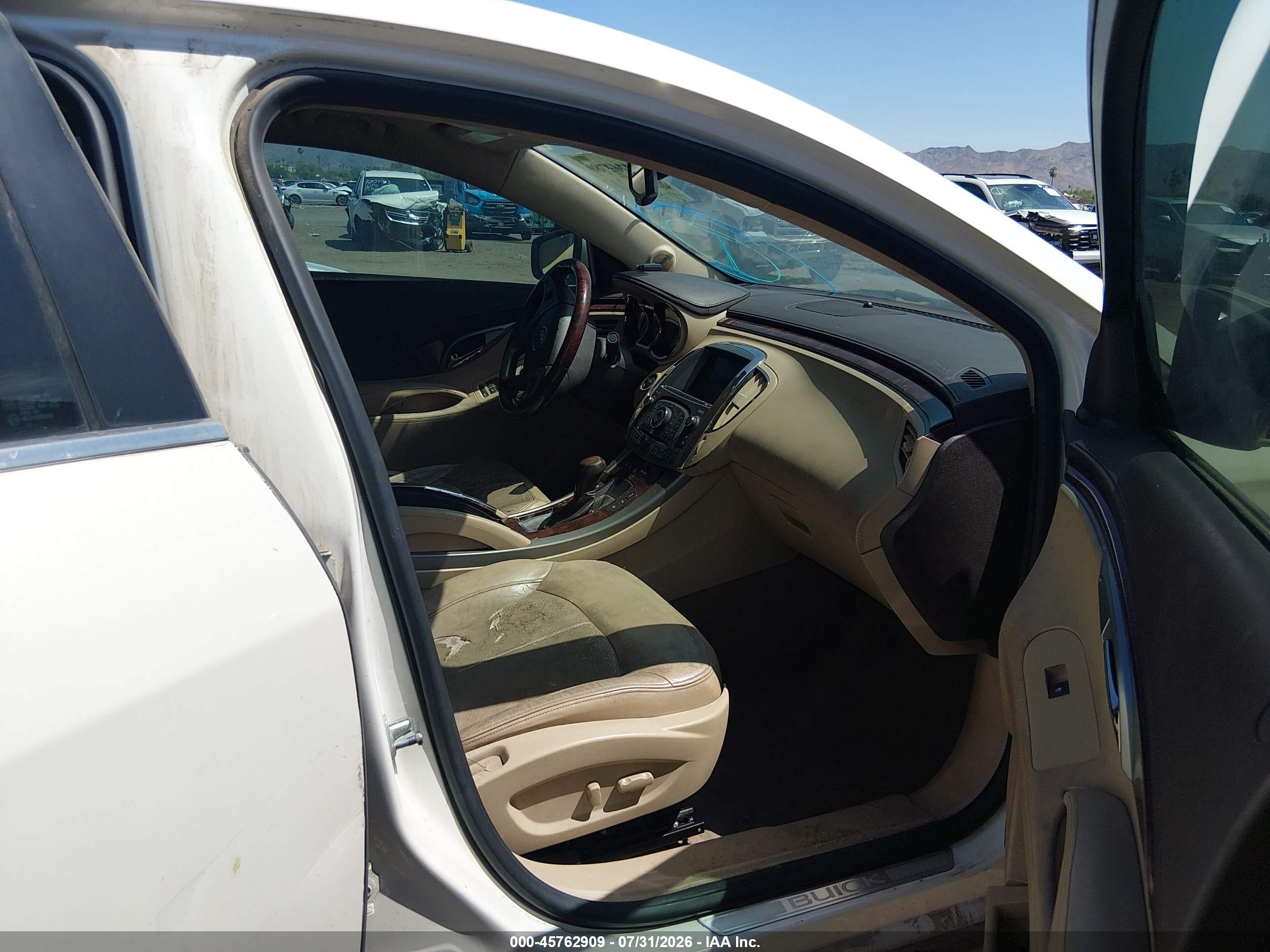 2011 Buick Lacrosse Cxs Cream vin: 1G4GE5ED8BF195009