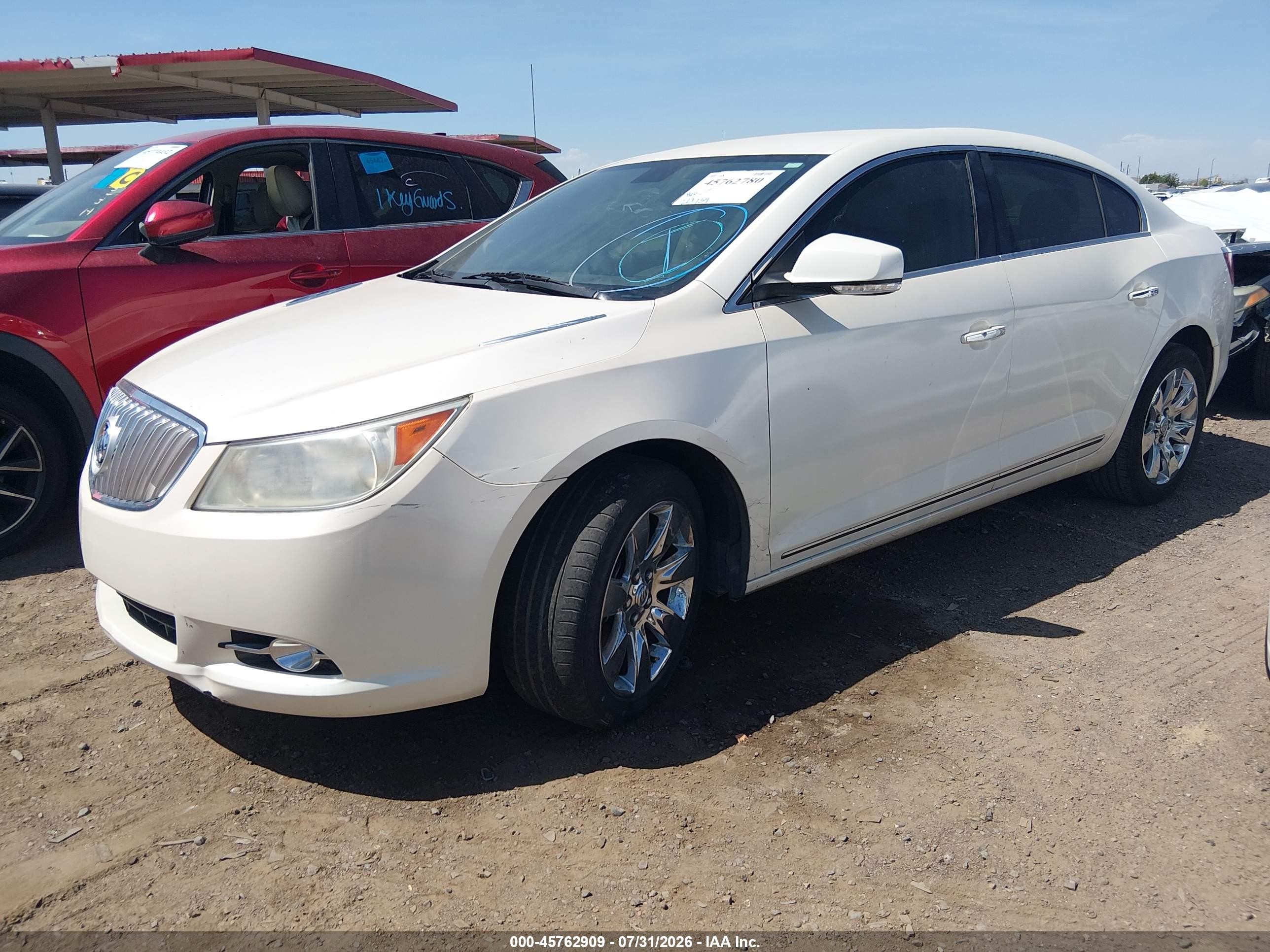 2011 Buick Lacrosse Cxs Cream vin: 1G4GE5ED8BF195009