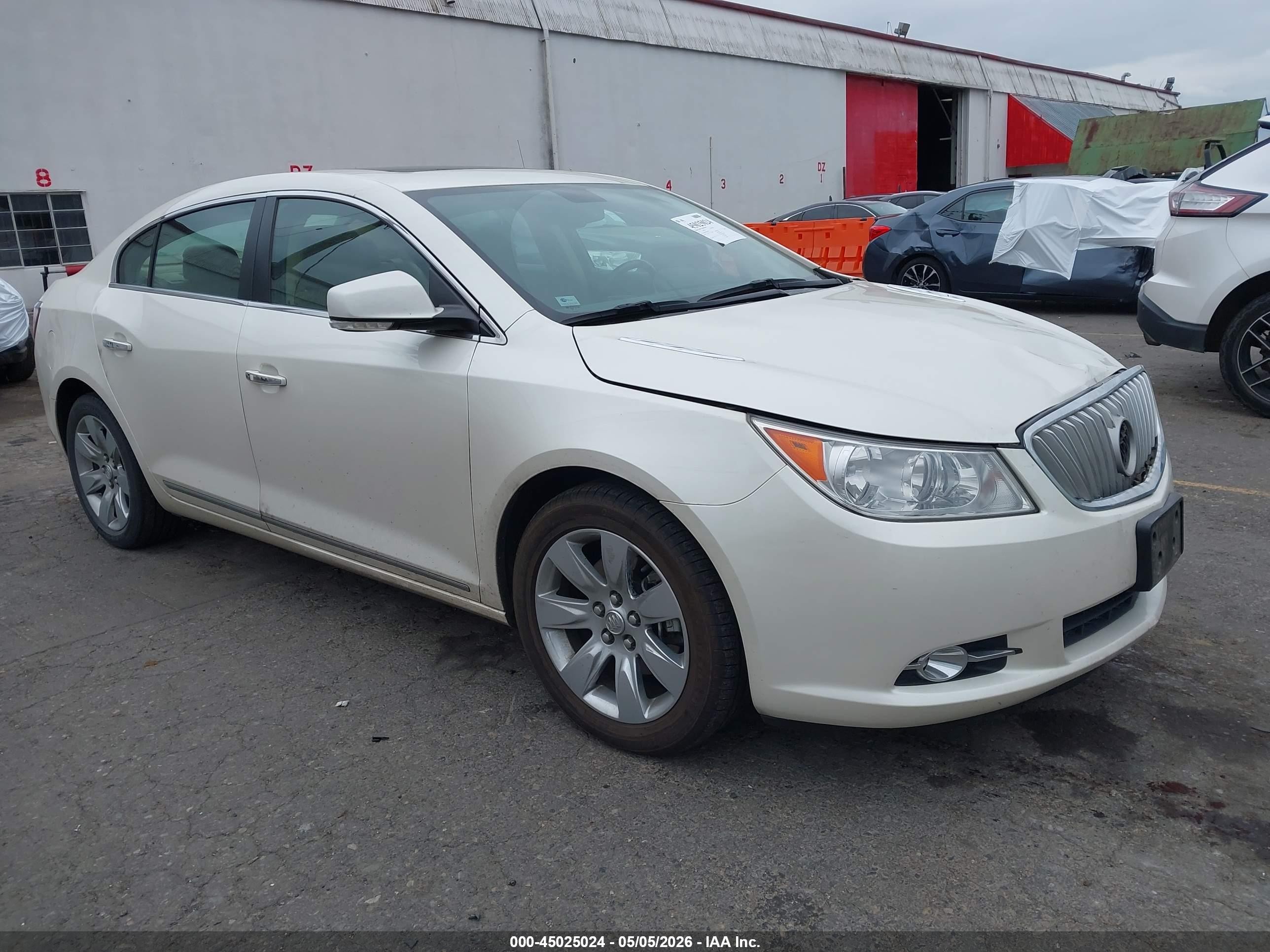 2011 Buick Lacrosse Cxs White vin: 1G4GE5EDXBF238667