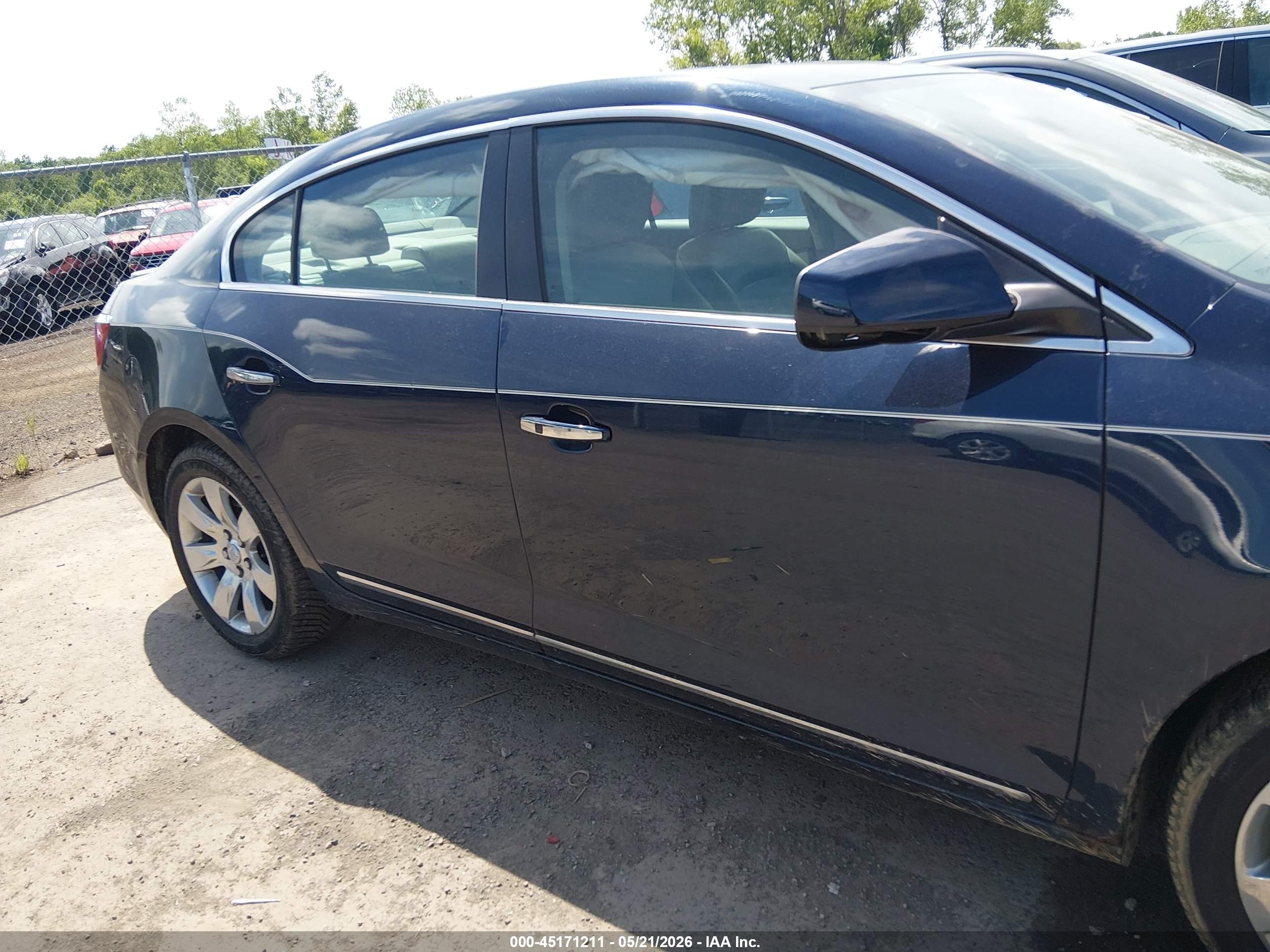 2011 Buick Lacrosse Cxs Blue vin: 1G4GE5EDXBF382221