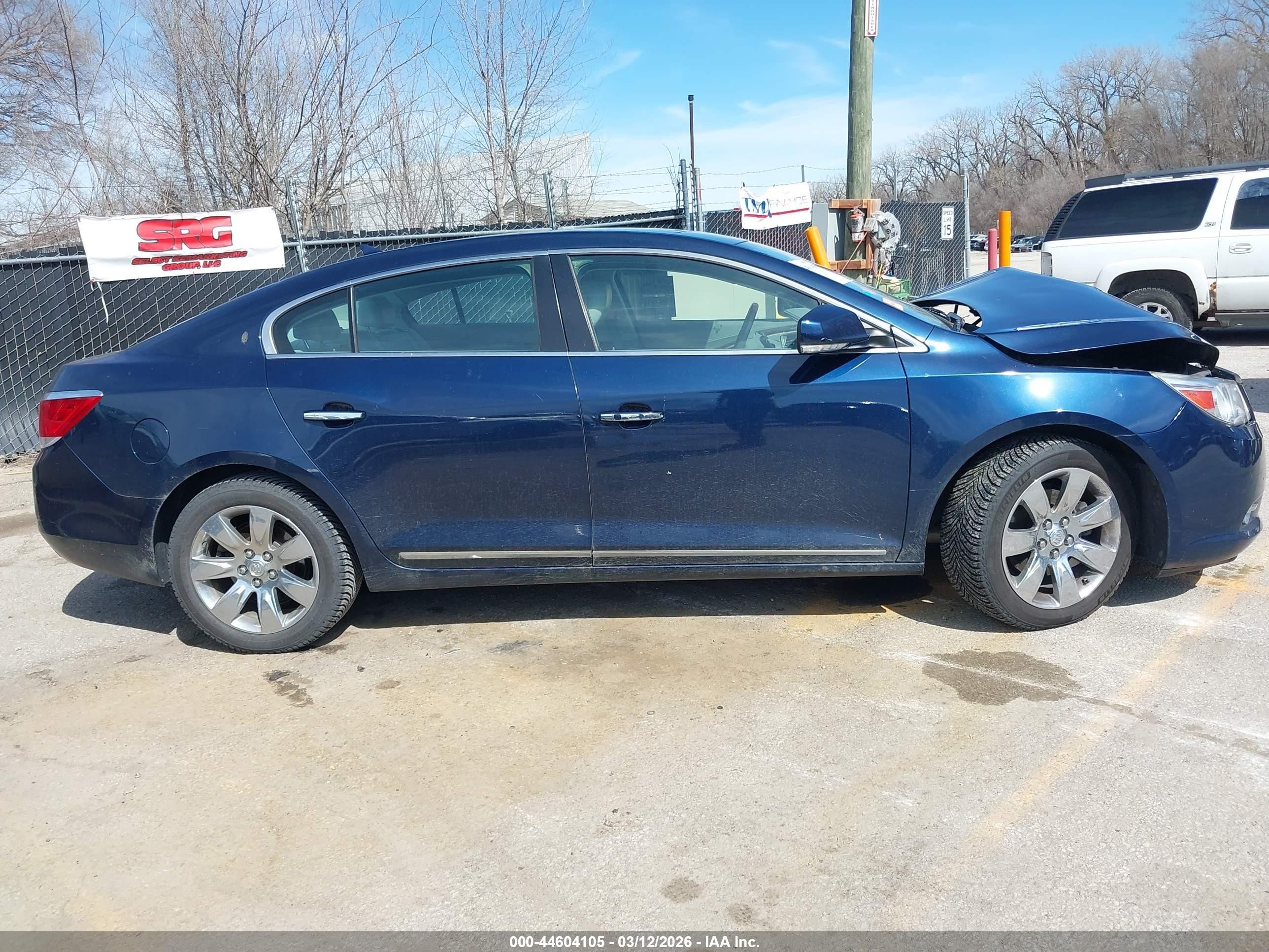 2010 Buick Lacrosse Cxs Navy vin: 1G4GE5EV1AF154325