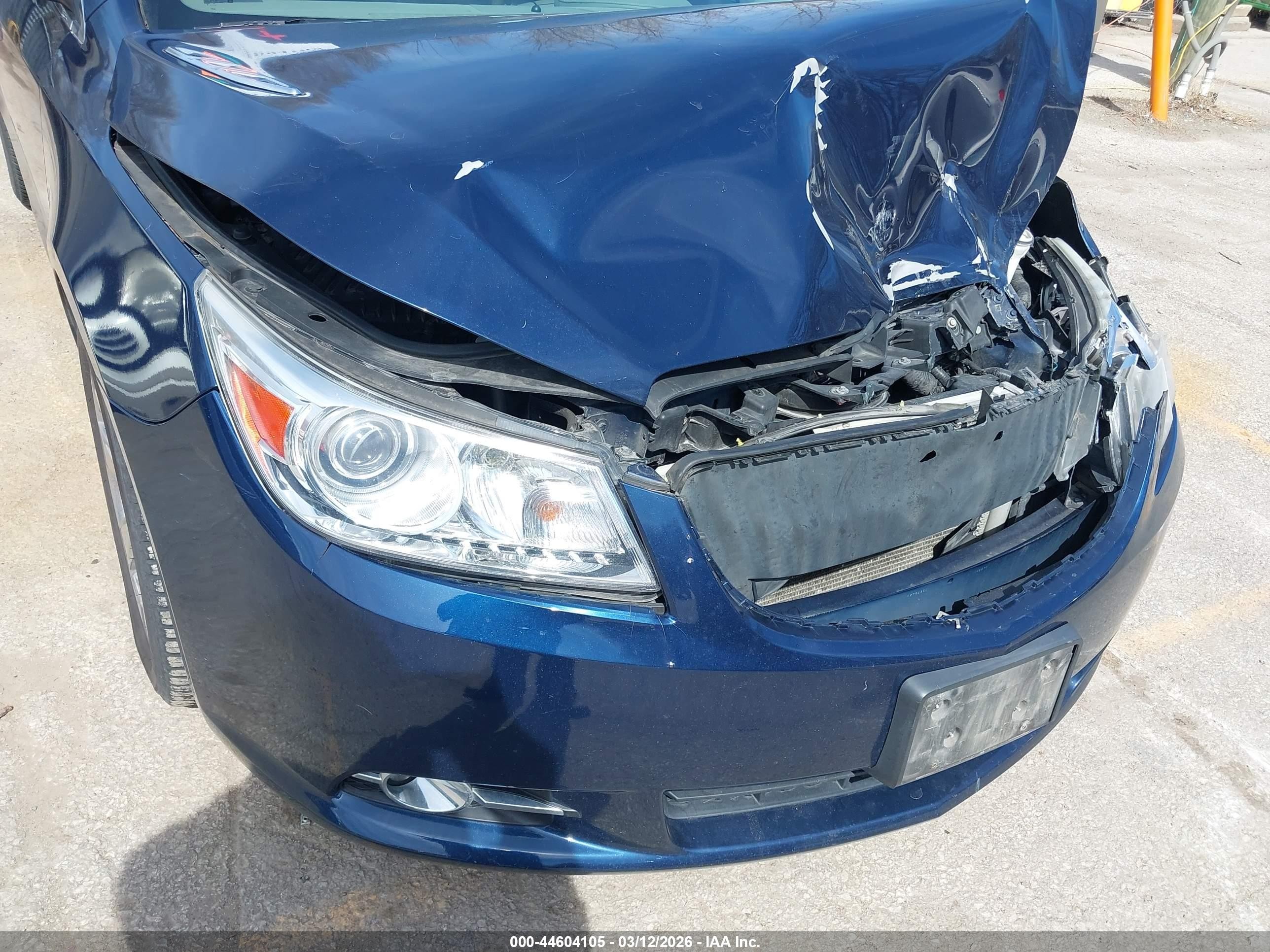 2010 Buick Lacrosse Cxs Navy vin: 1G4GE5EV1AF154325