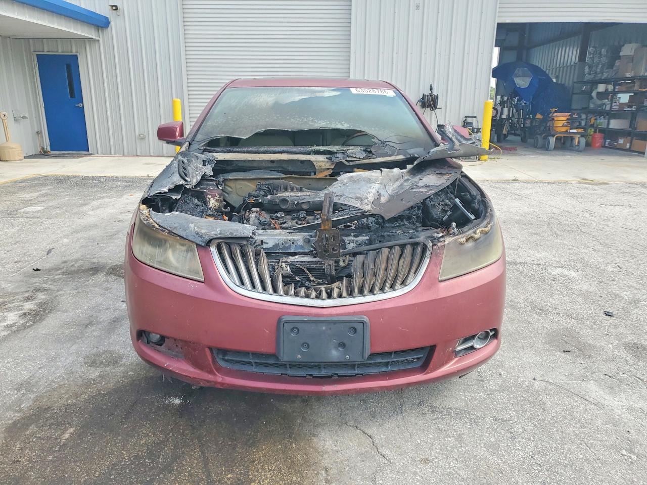 2010 Buick Lacrosse Cxs Burgundy vin: 1G4GE5EV2AF288244