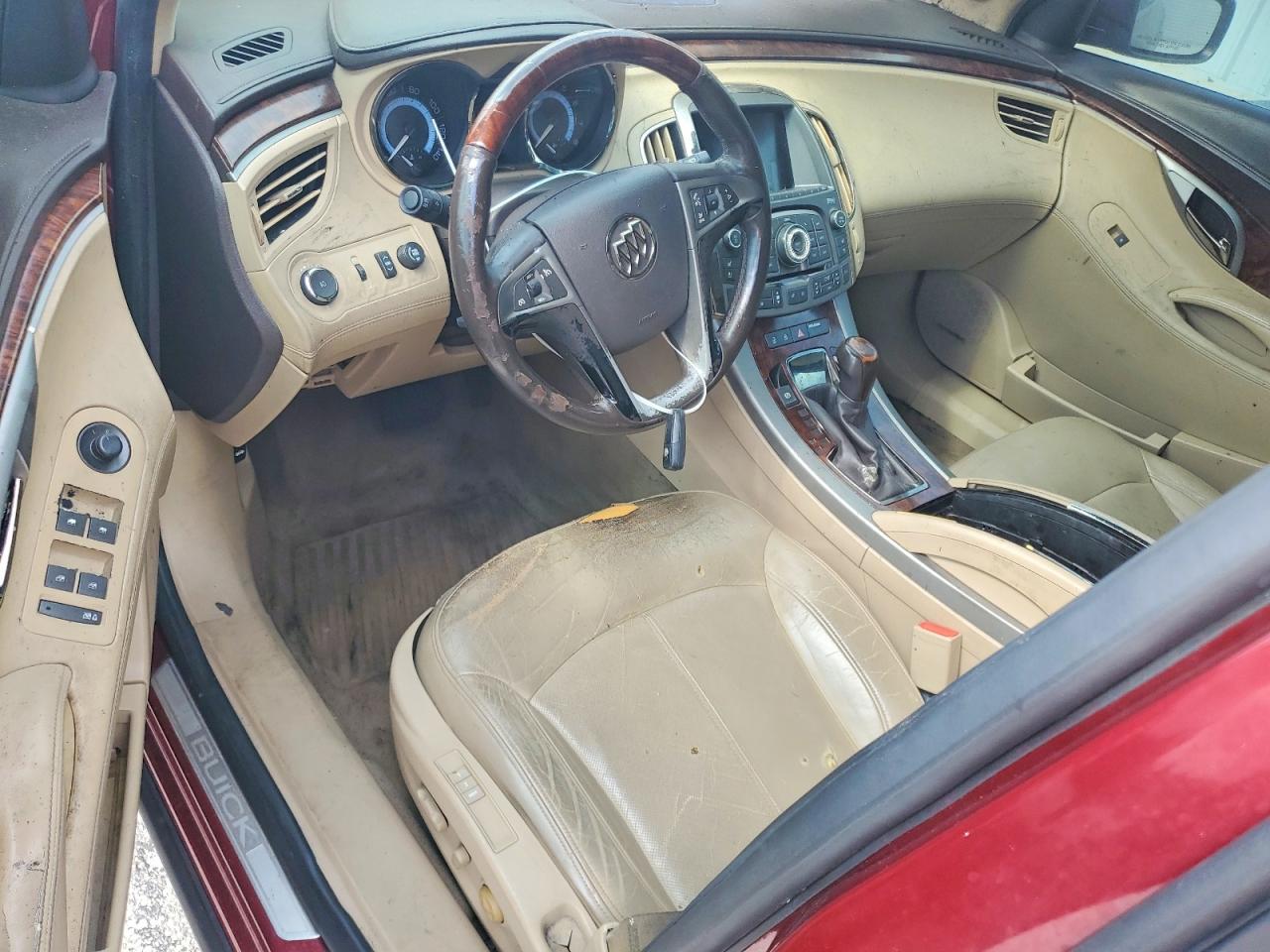 2010 Buick Lacrosse Cxs Burgundy vin: 1G4GE5EV2AF288244
