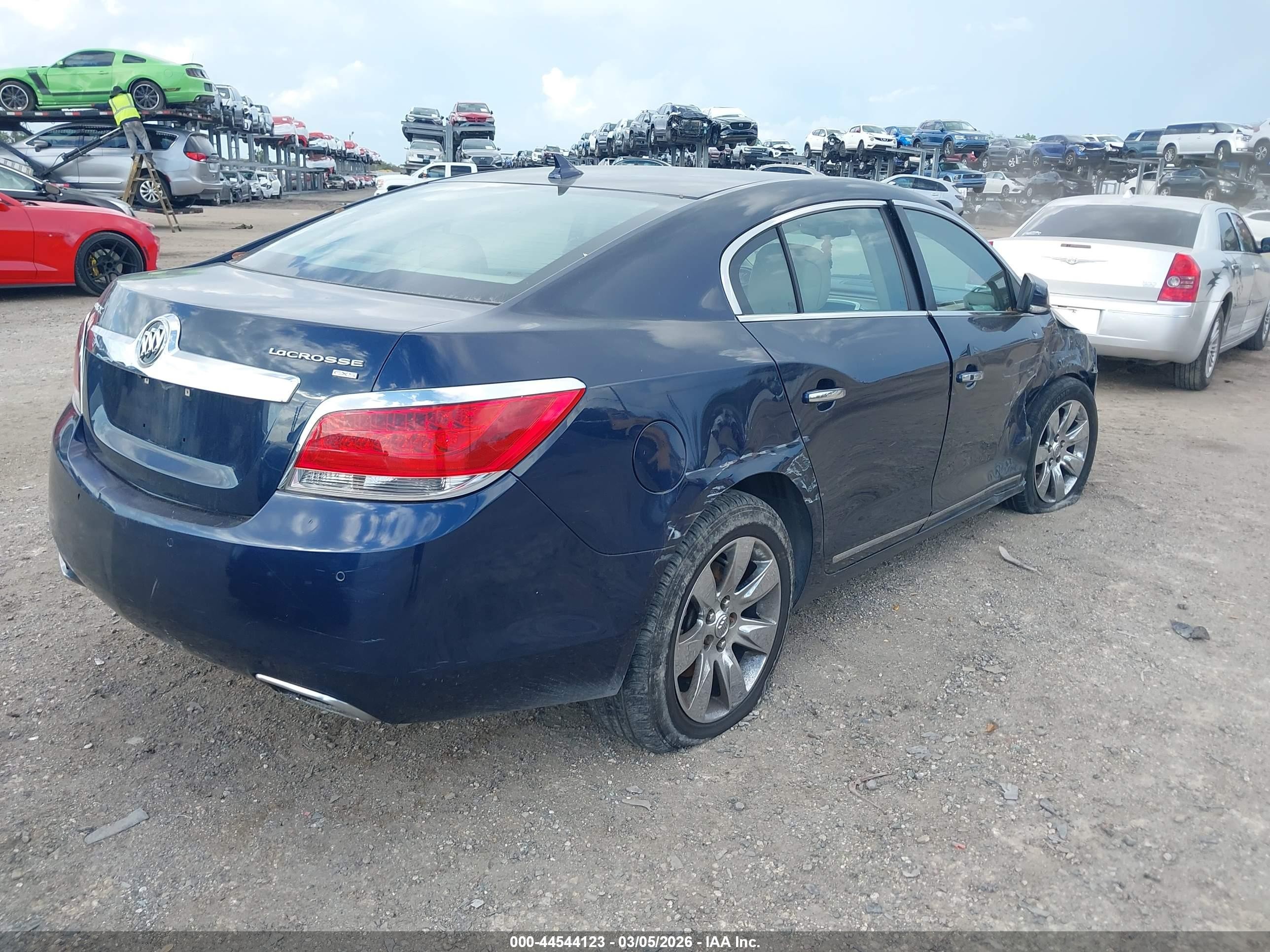 2010 Buick Lacrosse Cxs Blue vin: 1G4GE5EV3AF268729