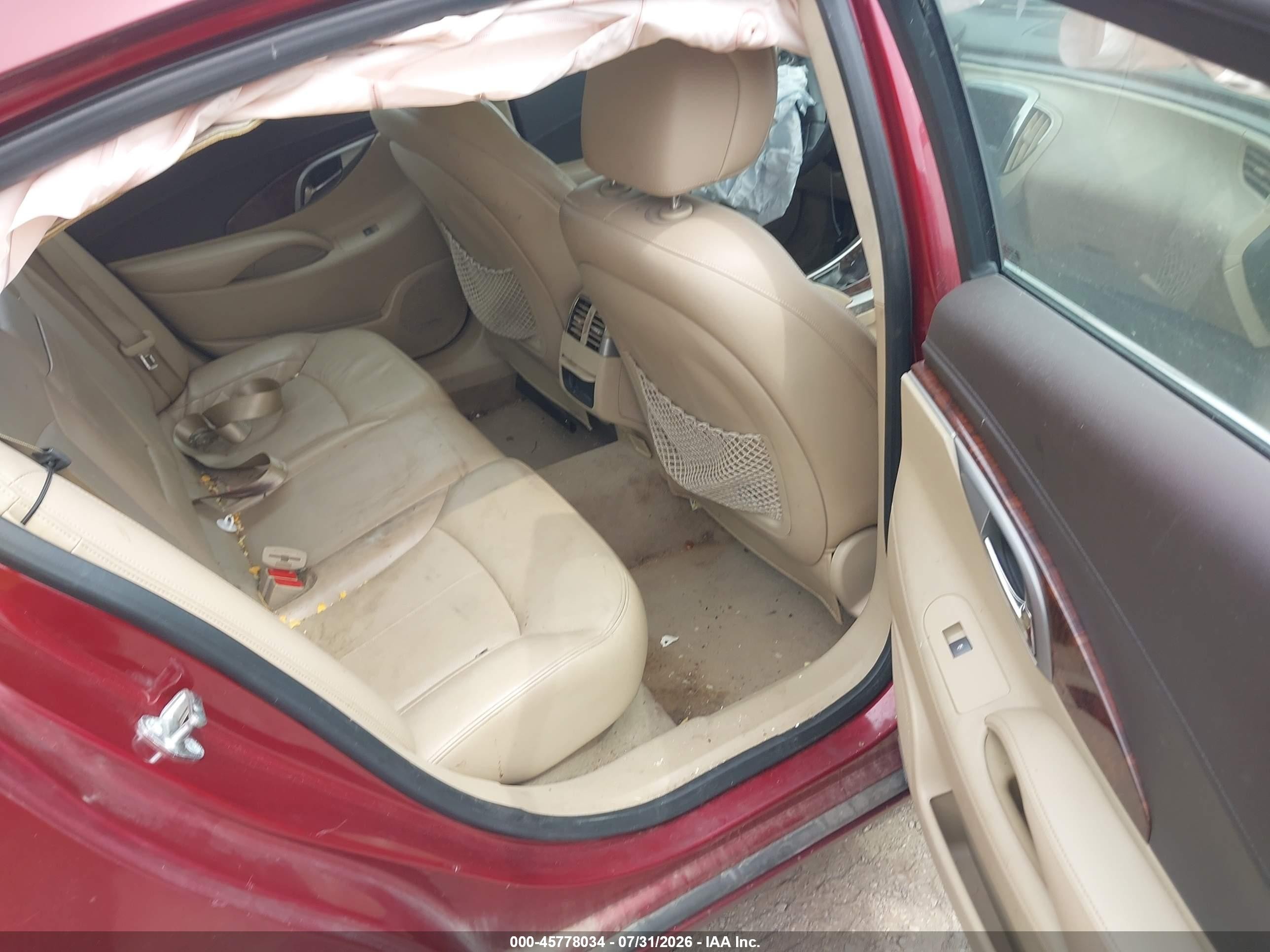 2010 Buick Lacrosse Cxs Красный vin: 1G4GE5EV4AF144470