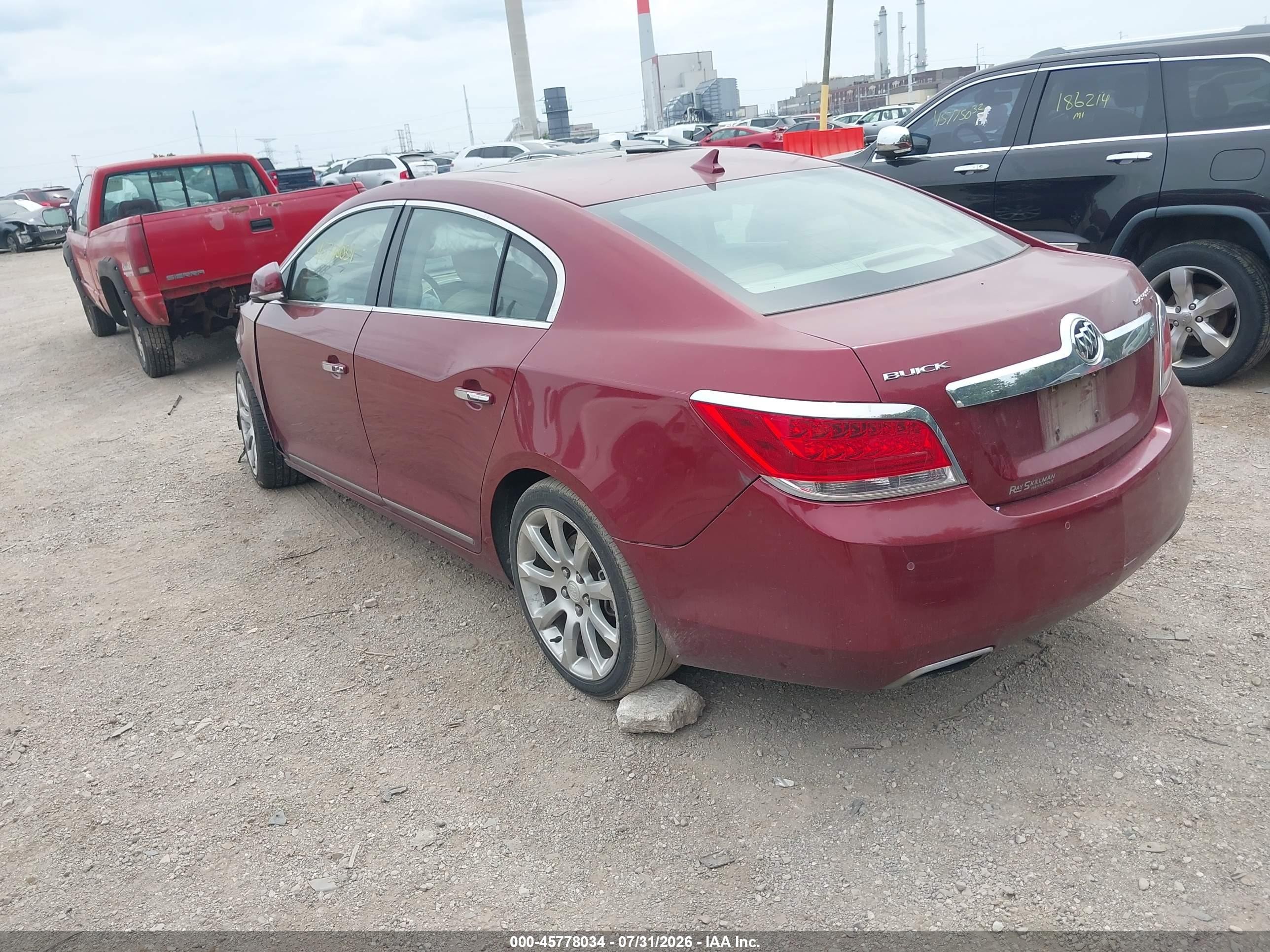 2010 Buick Lacrosse Cxs Красный vin: 1G4GE5EV4AF144470