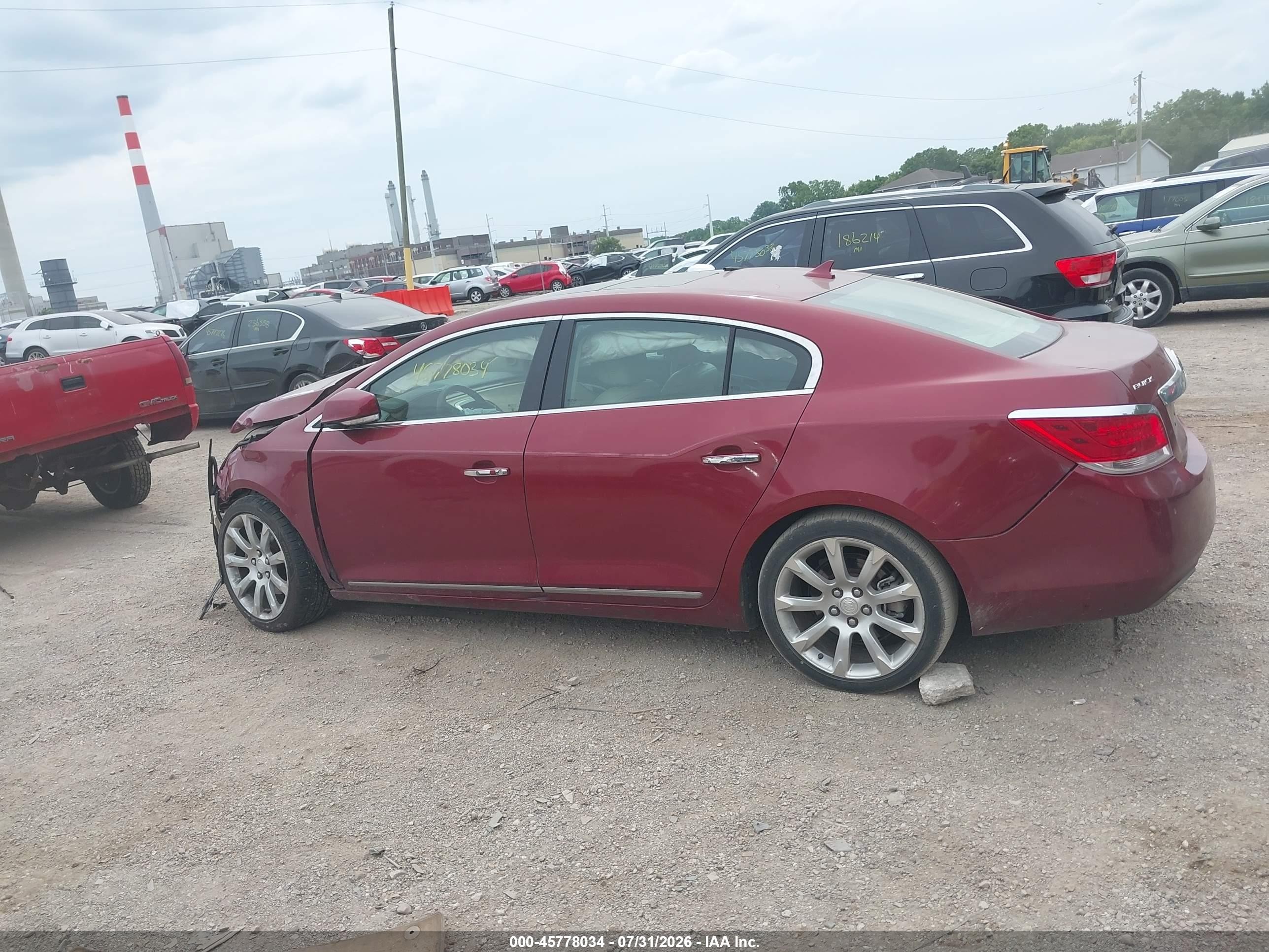 2010 Buick Lacrosse Cxs Красный vin: 1G4GE5EV4AF144470