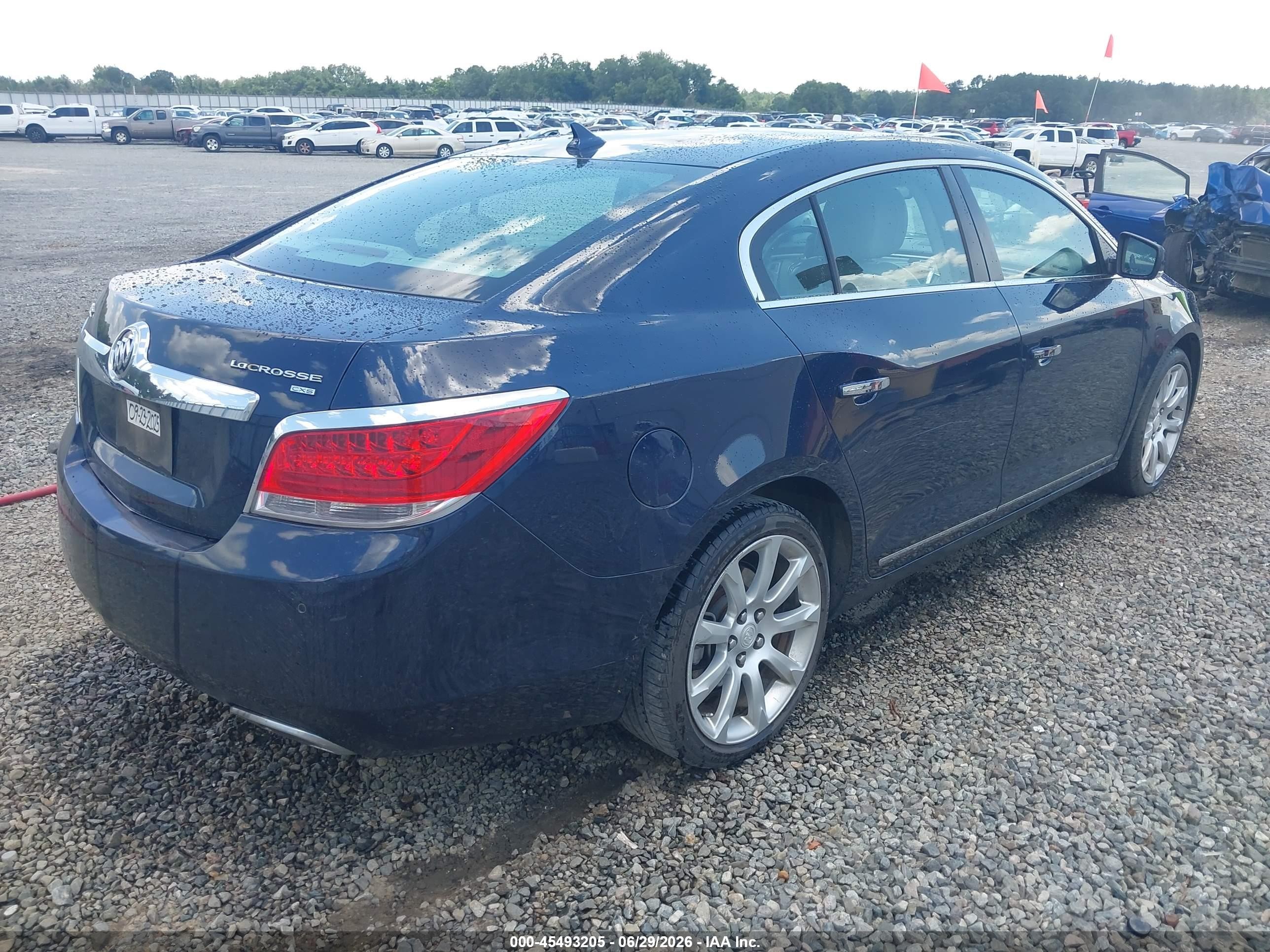 2010 Buick Lacrosse Cxs Dark Blue vin: 1G4GE5EV7AF300453