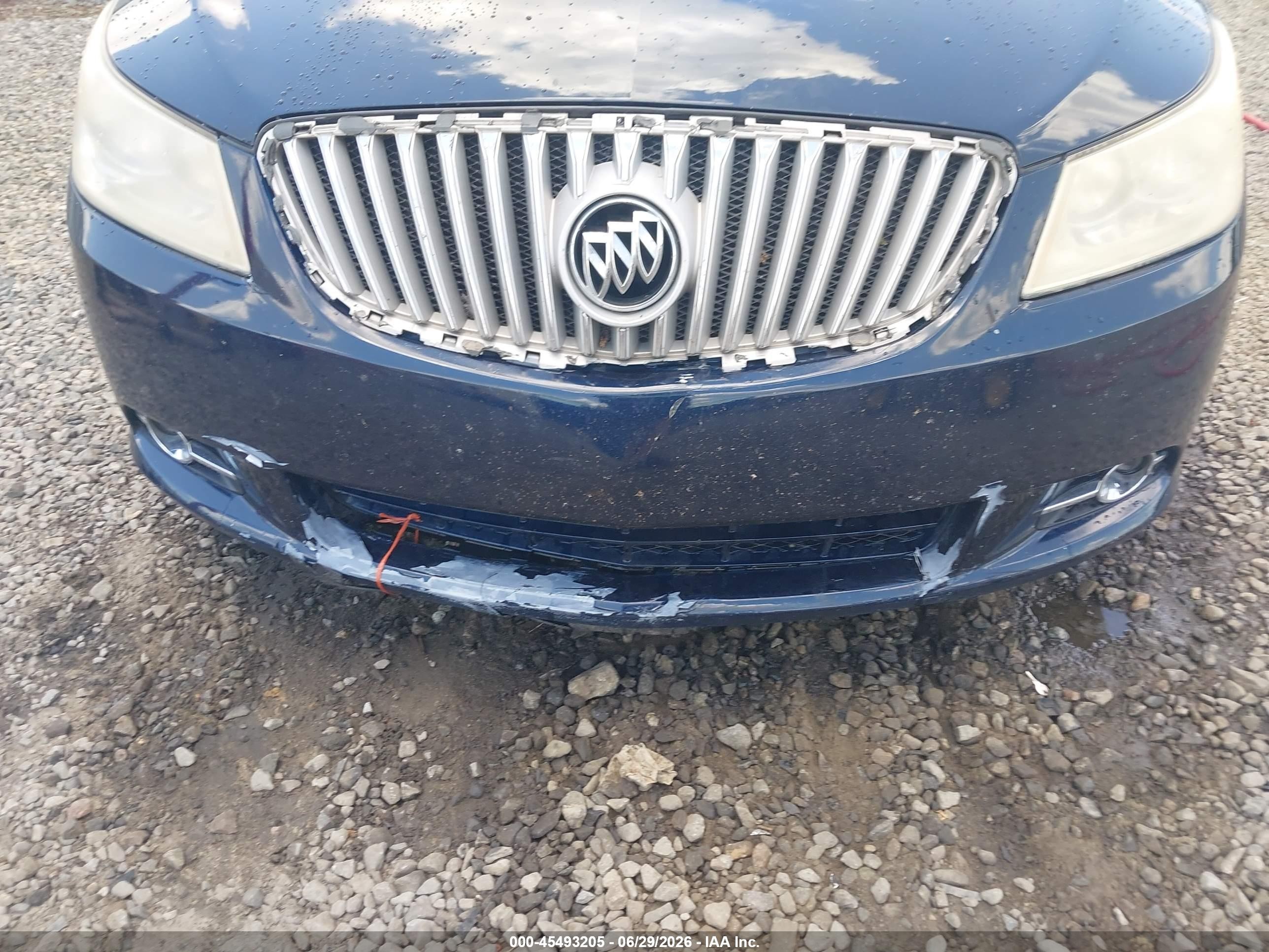 2010 Buick Lacrosse Cxs Dark Blue vin: 1G4GE5EV7AF300453