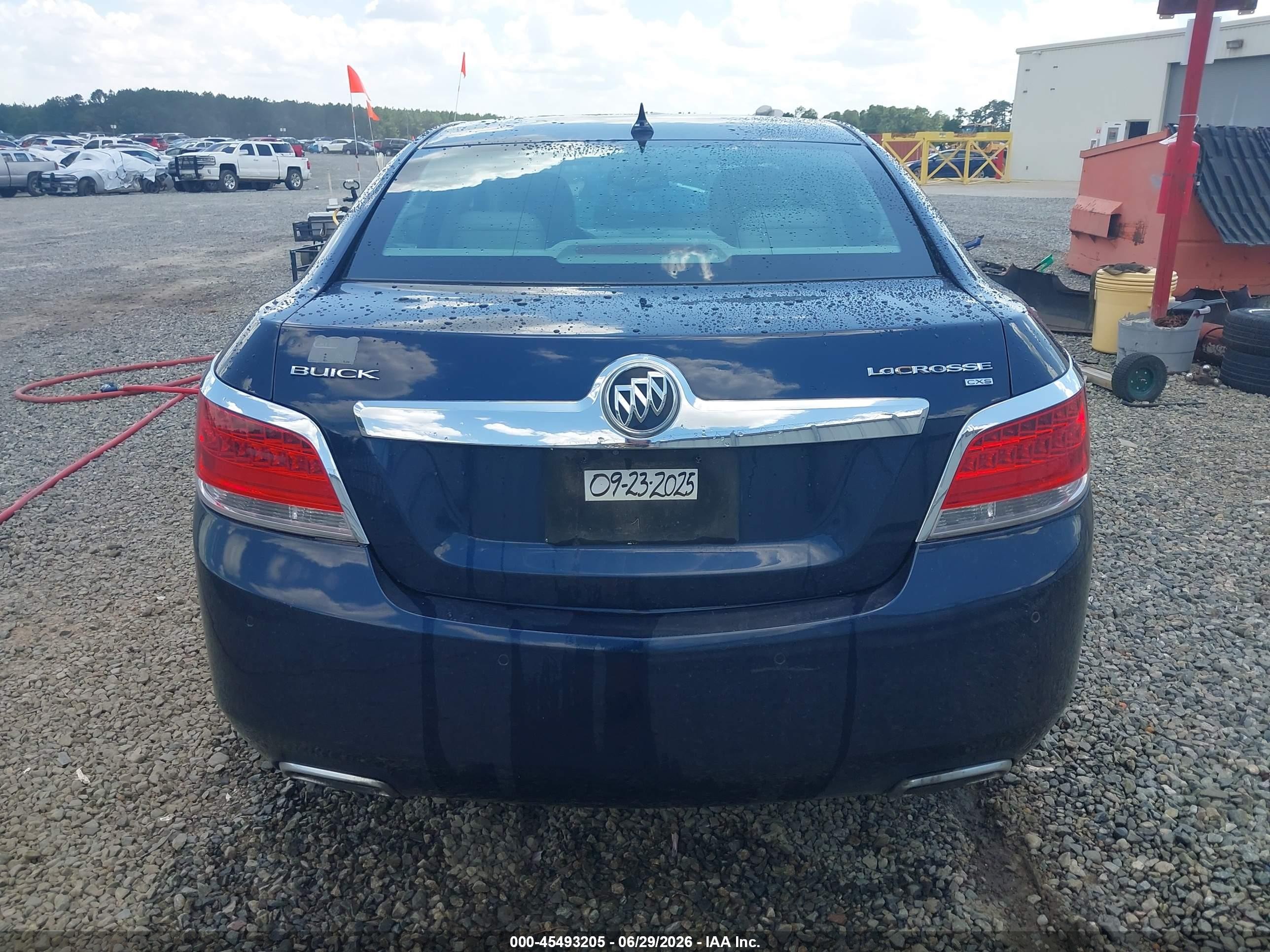 2010 Buick Lacrosse Cxs Dark Blue vin: 1G4GE5EV7AF300453