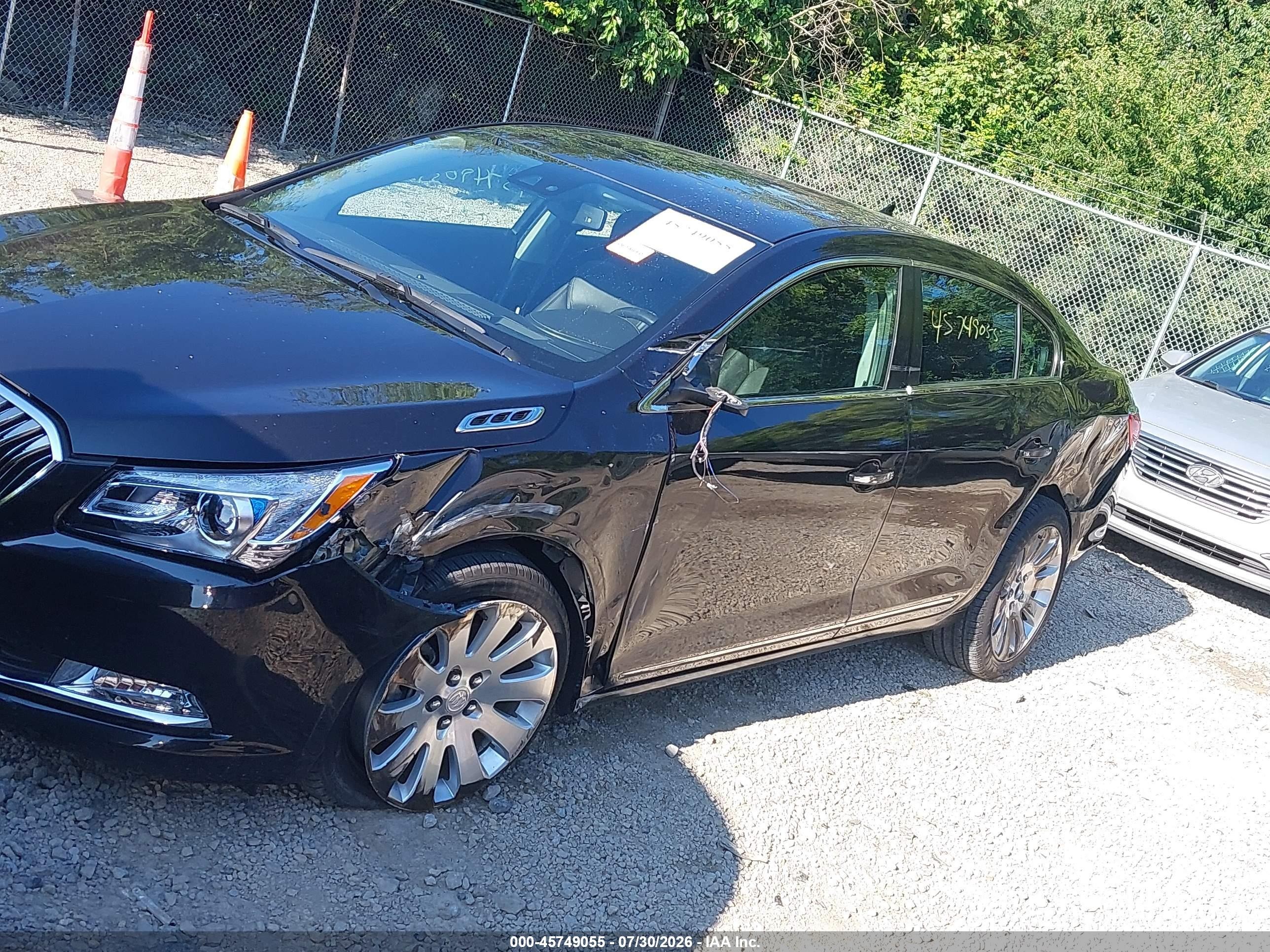 2014 Buick Lacrosse Premium I Group Black vin: 1G4GE5G30EF151577