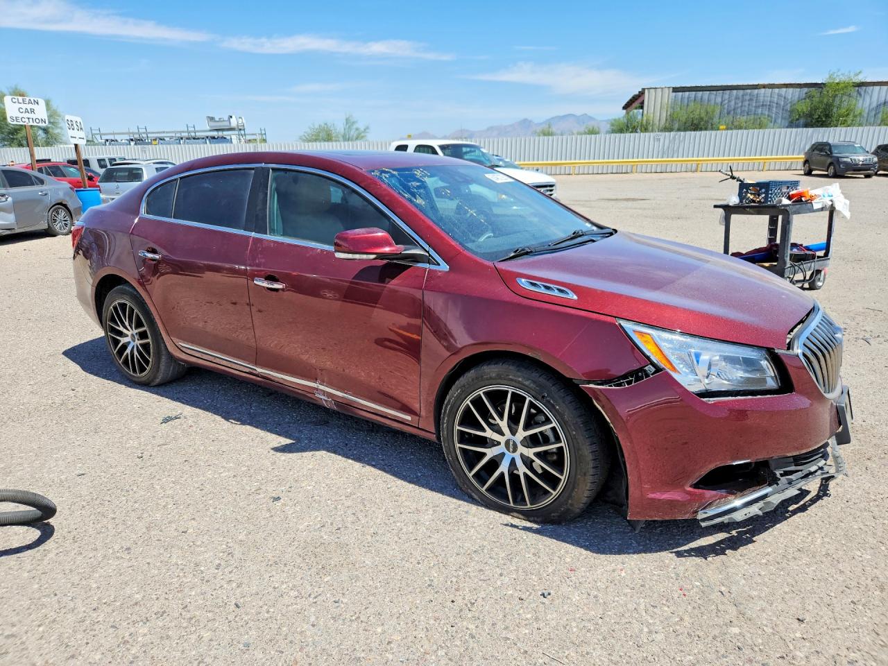 2015 Buick Lacrosse Premium Maroon vin: 1G4GE5G32FF299408