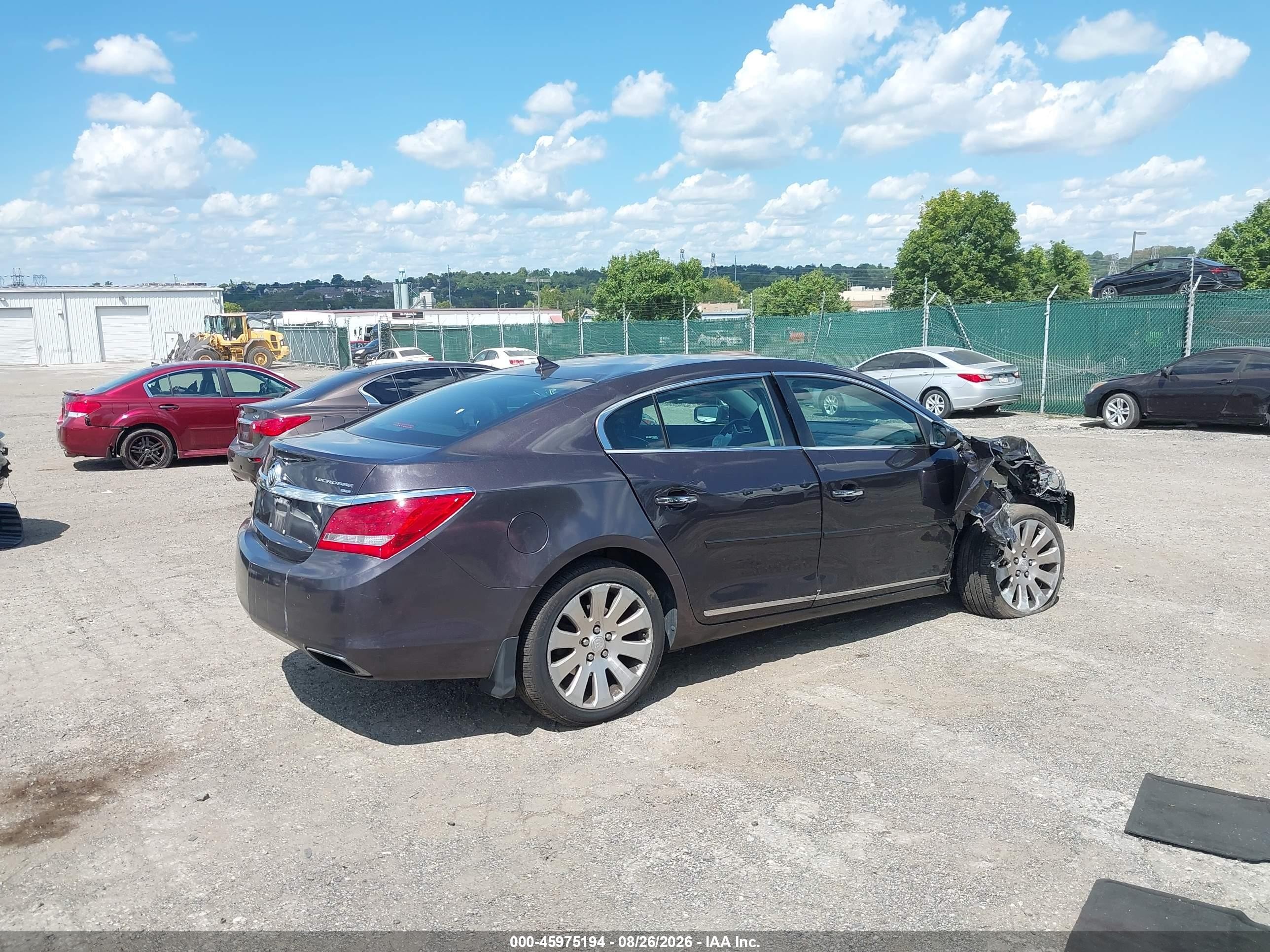 2014 Buick Lacrosse Premium I Group Серый vin: 1G4GE5G33EF148706