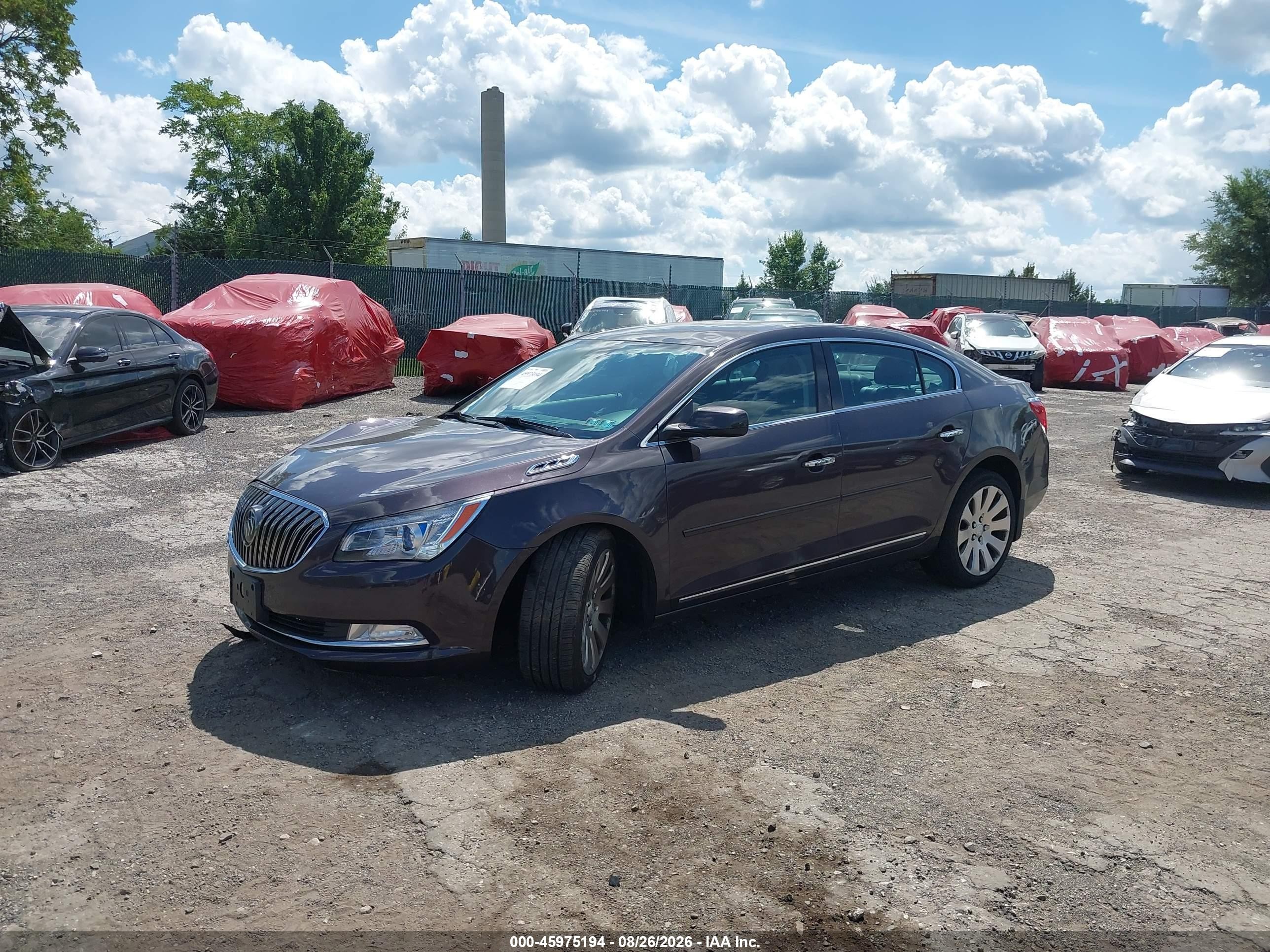 2014 Buick Lacrosse Premium I Group Серый vin: 1G4GE5G33EF148706