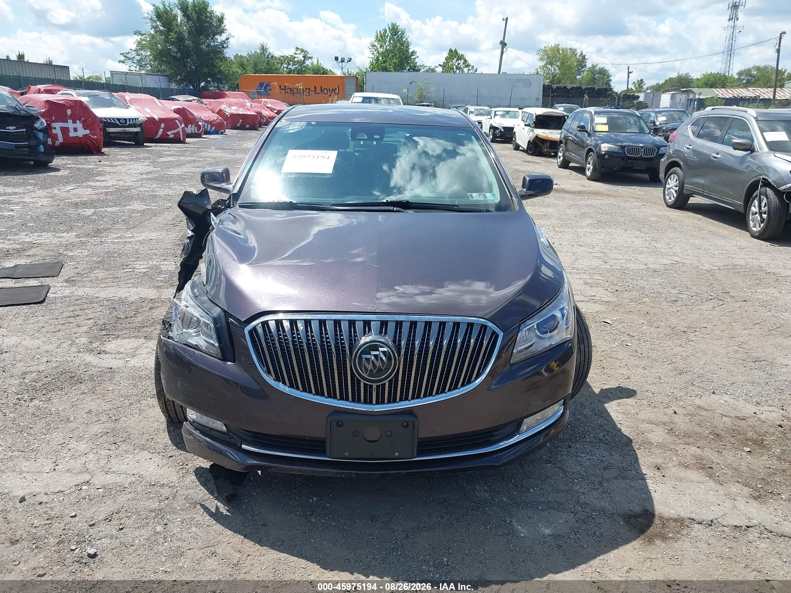 2014 Buick Lacrosse Premium I Group Серый vin: 1G4GE5G33EF148706