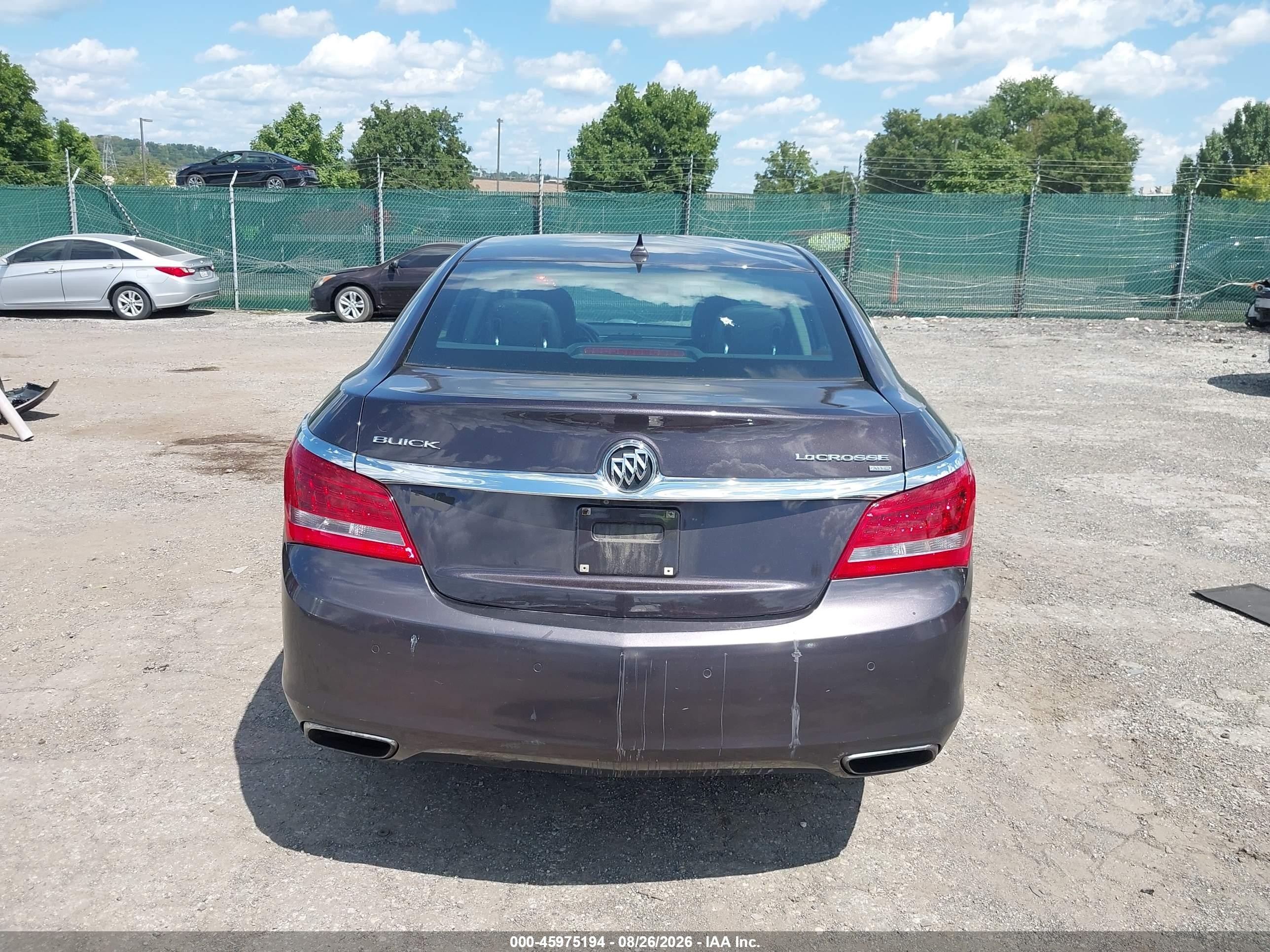 2014 Buick Lacrosse Premium I Group Серый vin: 1G4GE5G33EF148706
