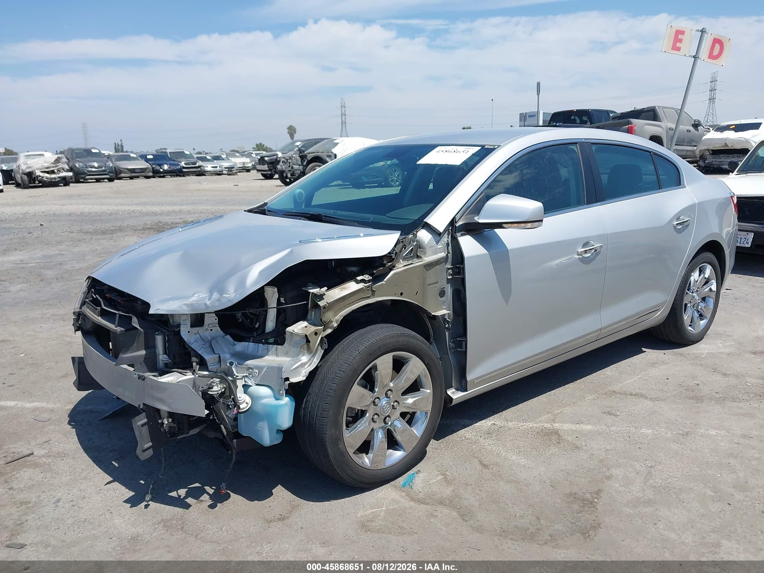 2011 Buick Lacrosse Cxs Серебряный vin: 1G4GE5GD0BF312532